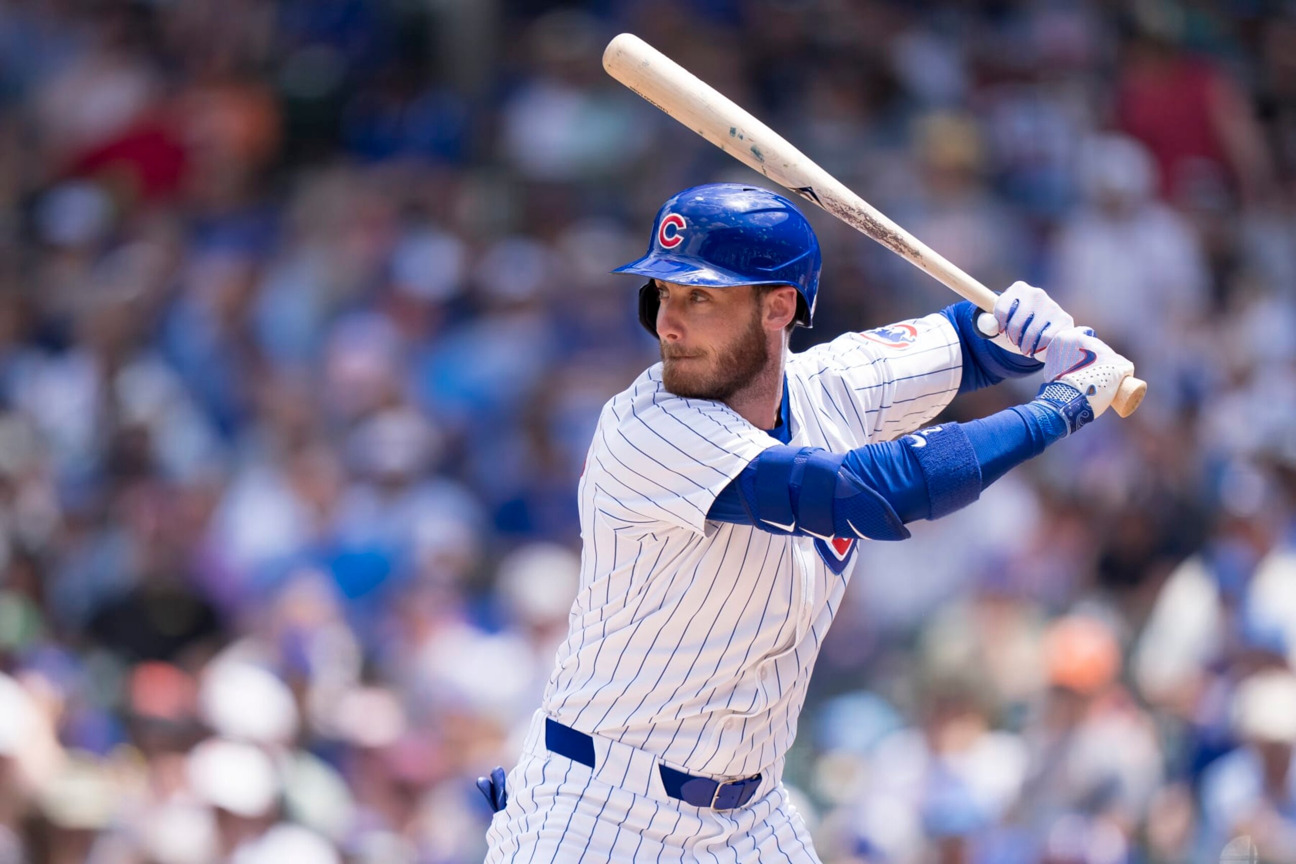 CHICAGO, IL - June 19: Cody Bellinger of the Chicago Cubs bats in a game against the San Francisco Giants at Wrigley Field on June 19, 2024 in Chicago, Illinois. (Photo by Matt Dirksen/Chicago Cubs/Getty Images) CHICAGO, IL - June 19: Cody Bellinger of the Chicago Cubs bats in a game against the San Francisco Giants at Wrigley Field on June 19, 2024 in Chicago, Illinois. (Photo by Matt Dirksen/Chicago Cubs/Getty Images)