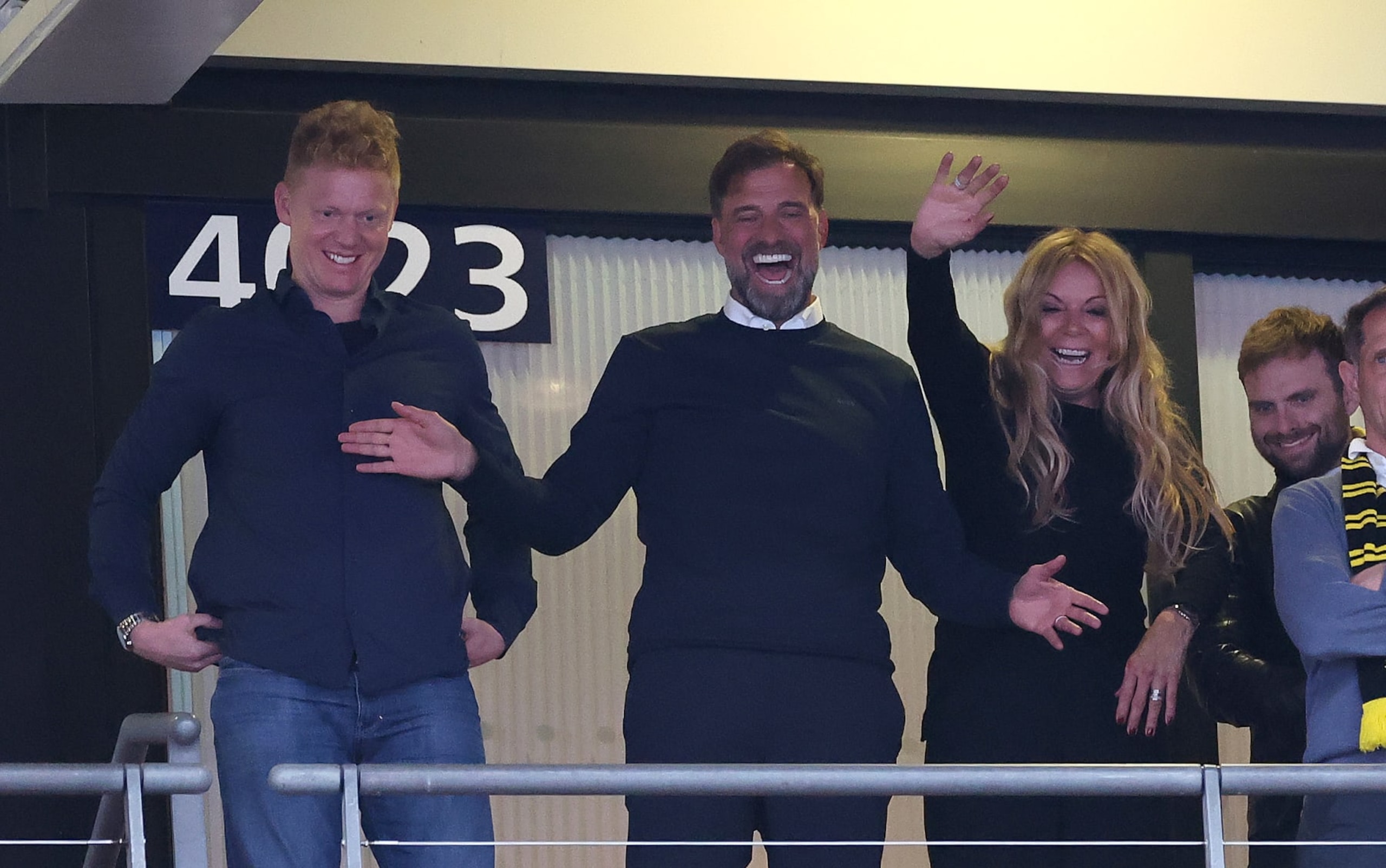 LONDON, ENGLAND - JUNE 01: Football Manager Jurgen Klopp smiles in the stands during the UEFA Champions League 2023/24 final match between Borussia Dortmund v Real Madrid CF at Wembley Stadium on June 01, 2024 in London, England. (Photo by Alex Livesey - Danehouse/Getty Images) LONDON, ENGLAND - JUNE 01: Football Manager Jurgen Klopp smiles in the stands during the UEFA Champions League 2023/24 final match between Borussia Dortmund v Real Madrid CF at Wembley Stadium on June 01, 2024 in London, England. (Photo by Alex Livesey - Danehouse/Getty Images)