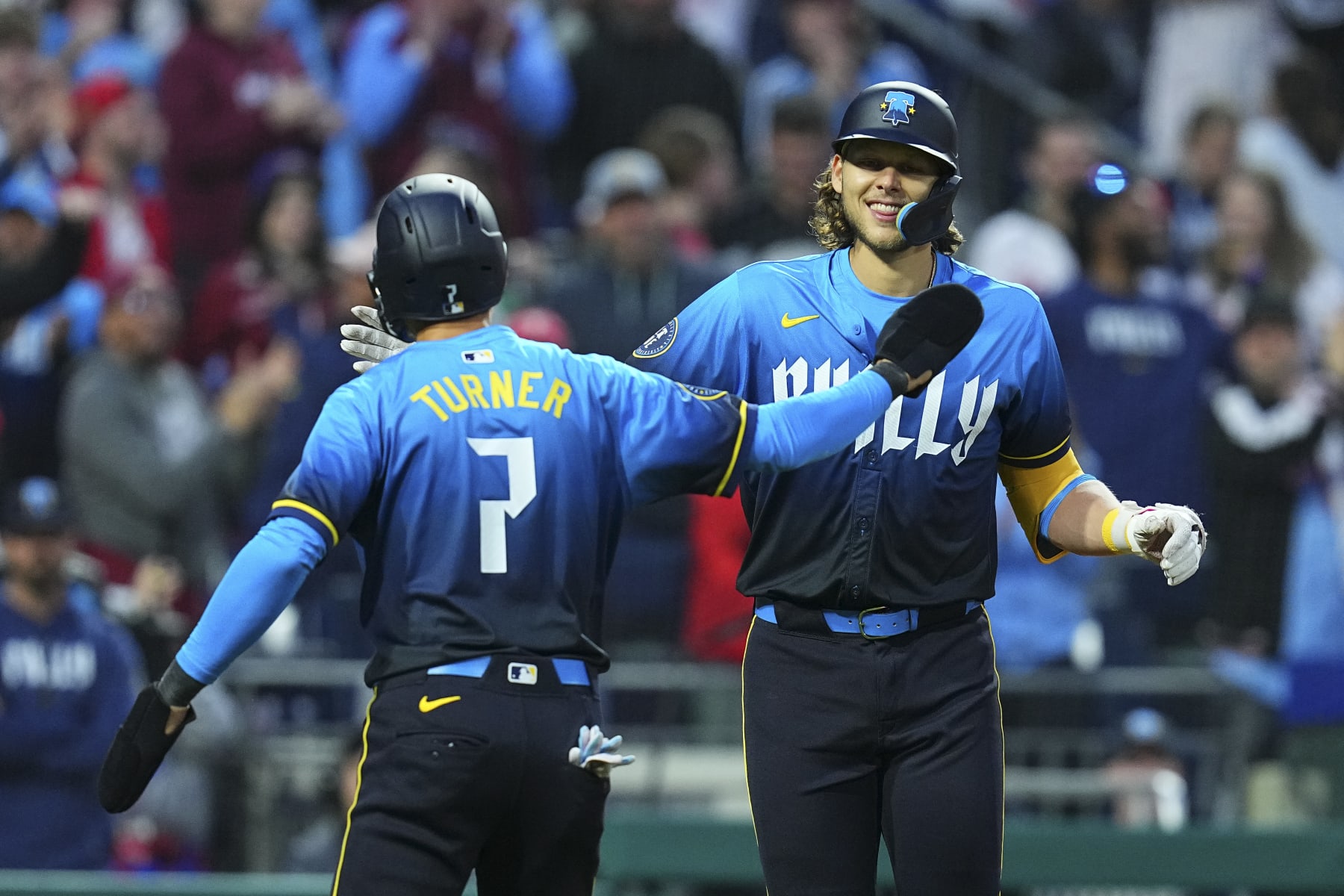 Trea Turner (L) and Alec Bohm (R)