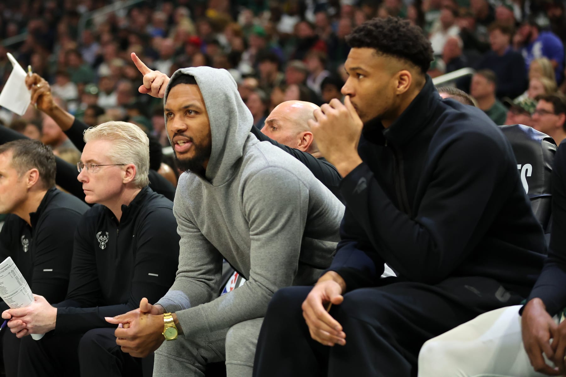 Damian Lillard and Giannis Antetokounmpo