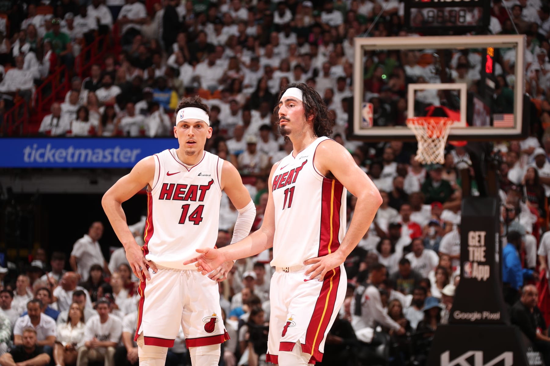 Tyler Herro and Jaime Jaquez Jr.