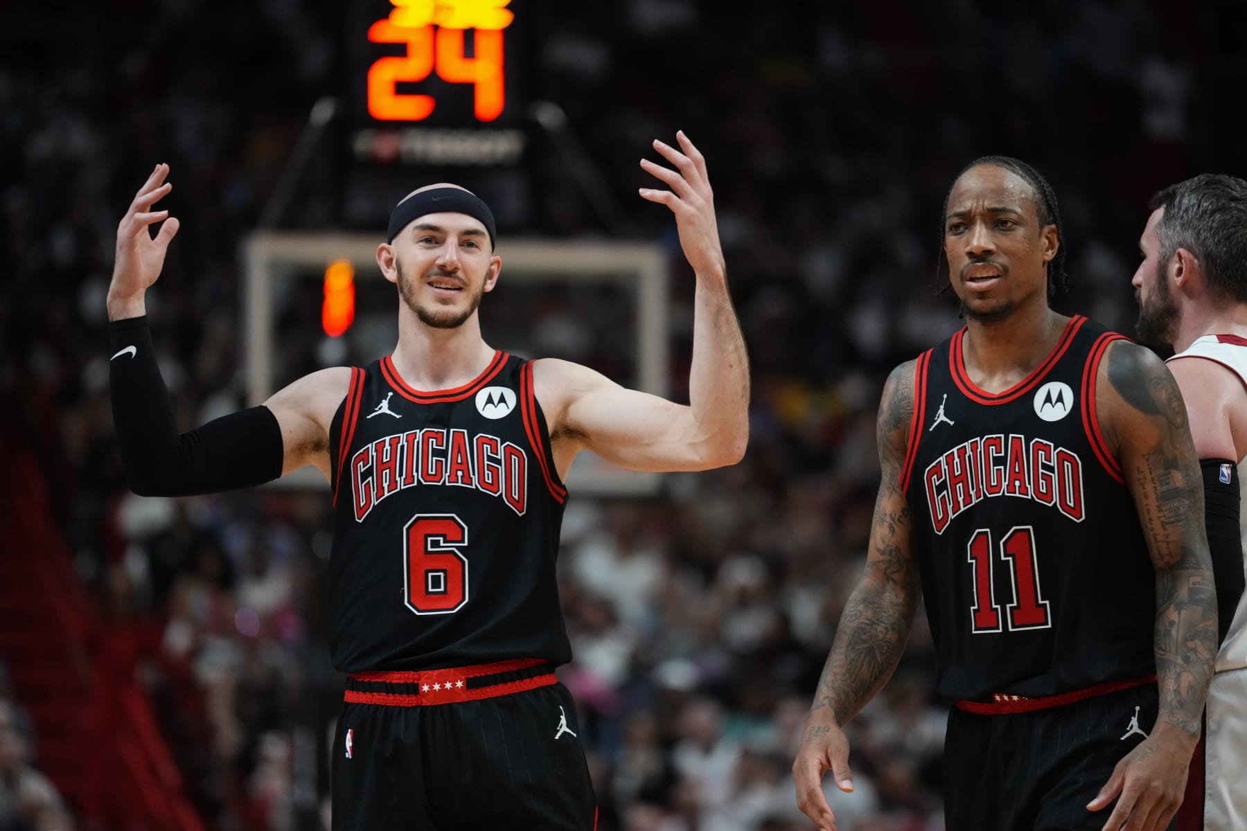 Alex Caruso and DeMar DeRozan