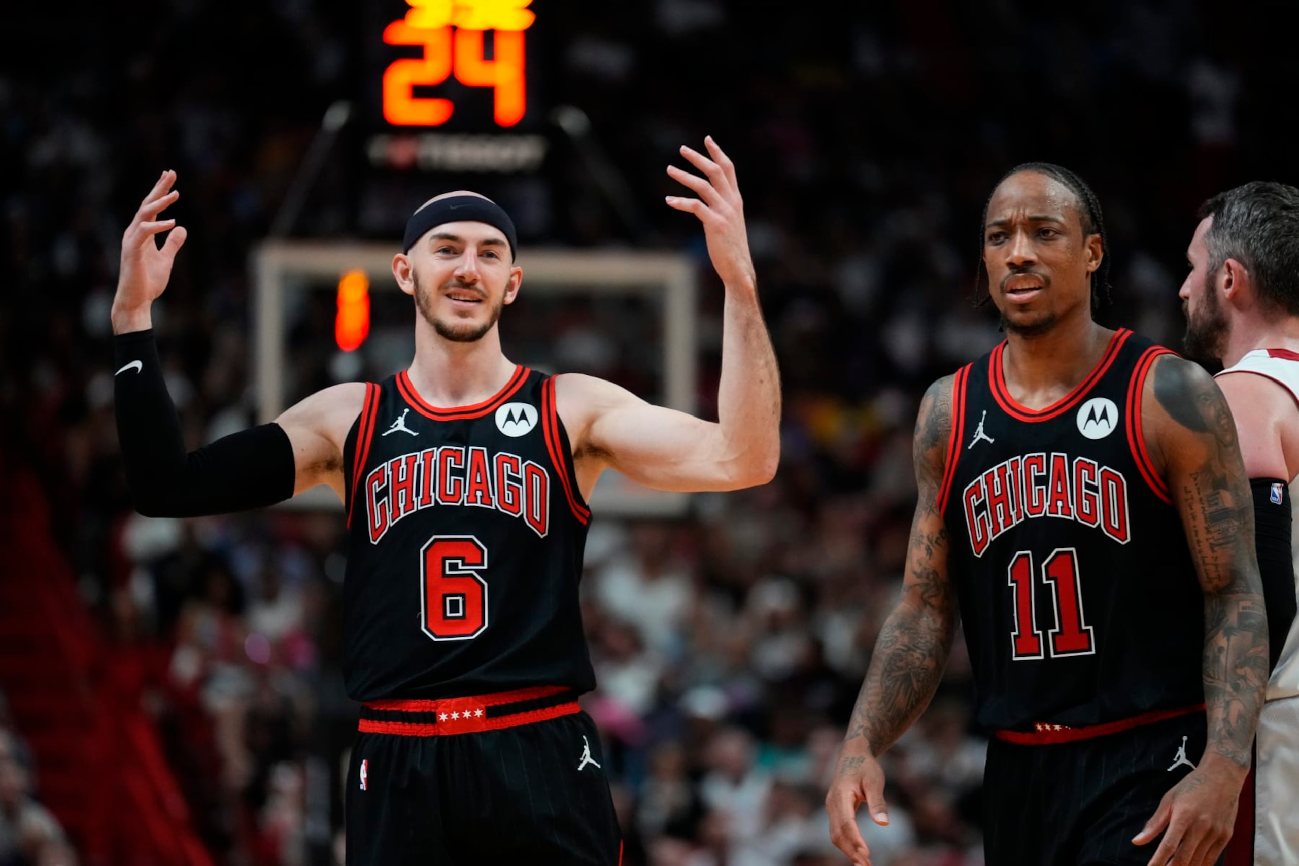 Alex Caruso and DeMar DeRozan