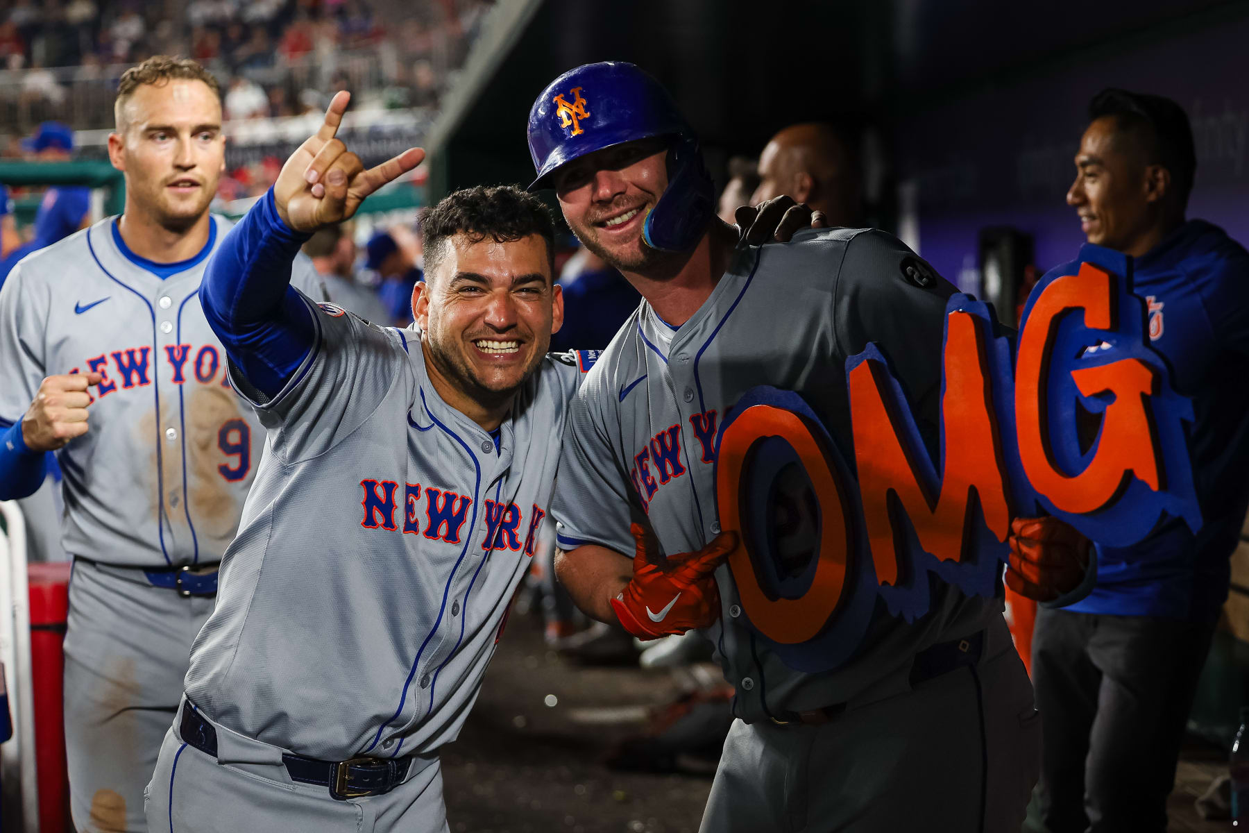 Jose Iglesias (L) and Pete Alonso (R)