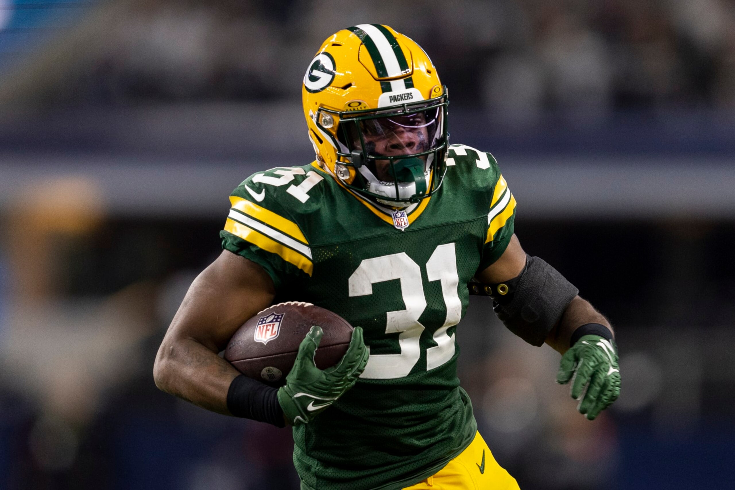 Packers running back Emanuel Wilson Packers running back Emanuel Wilson