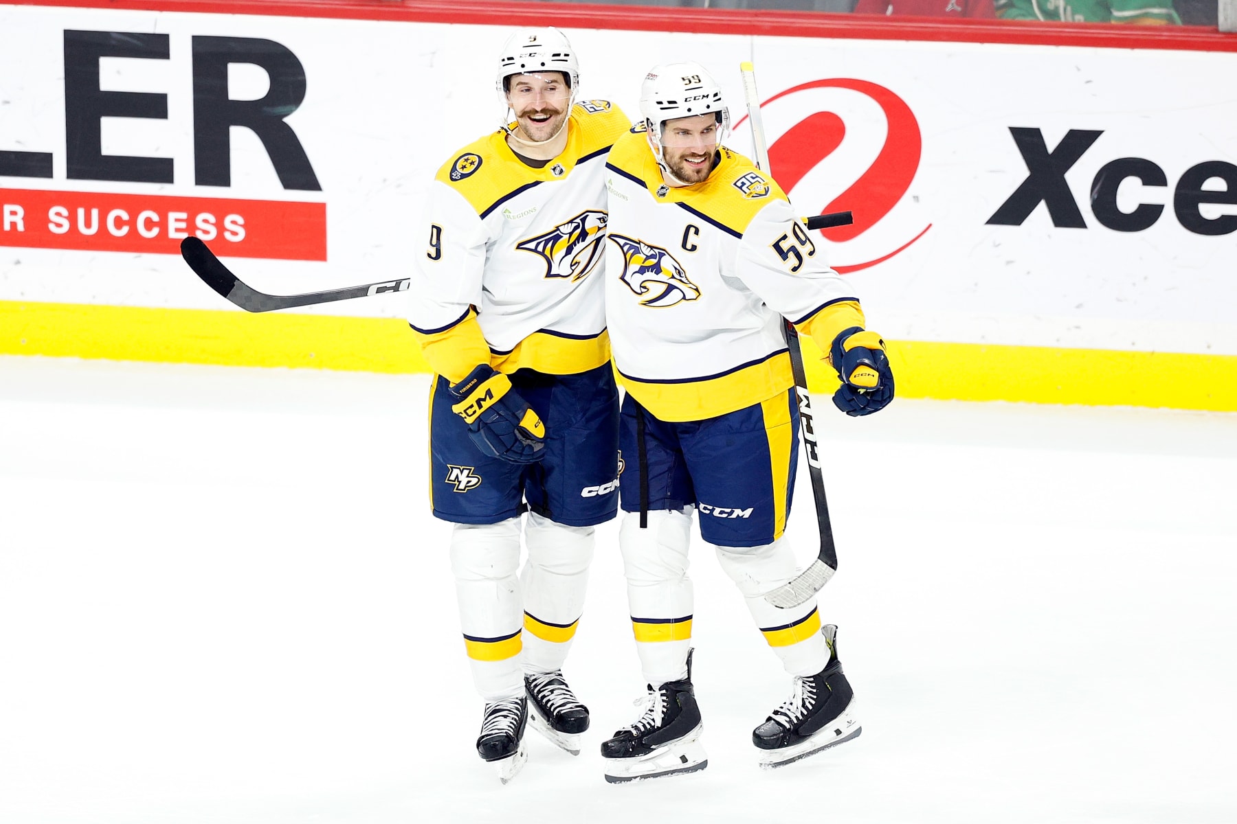 Filip Forsberg and Roman Josi.