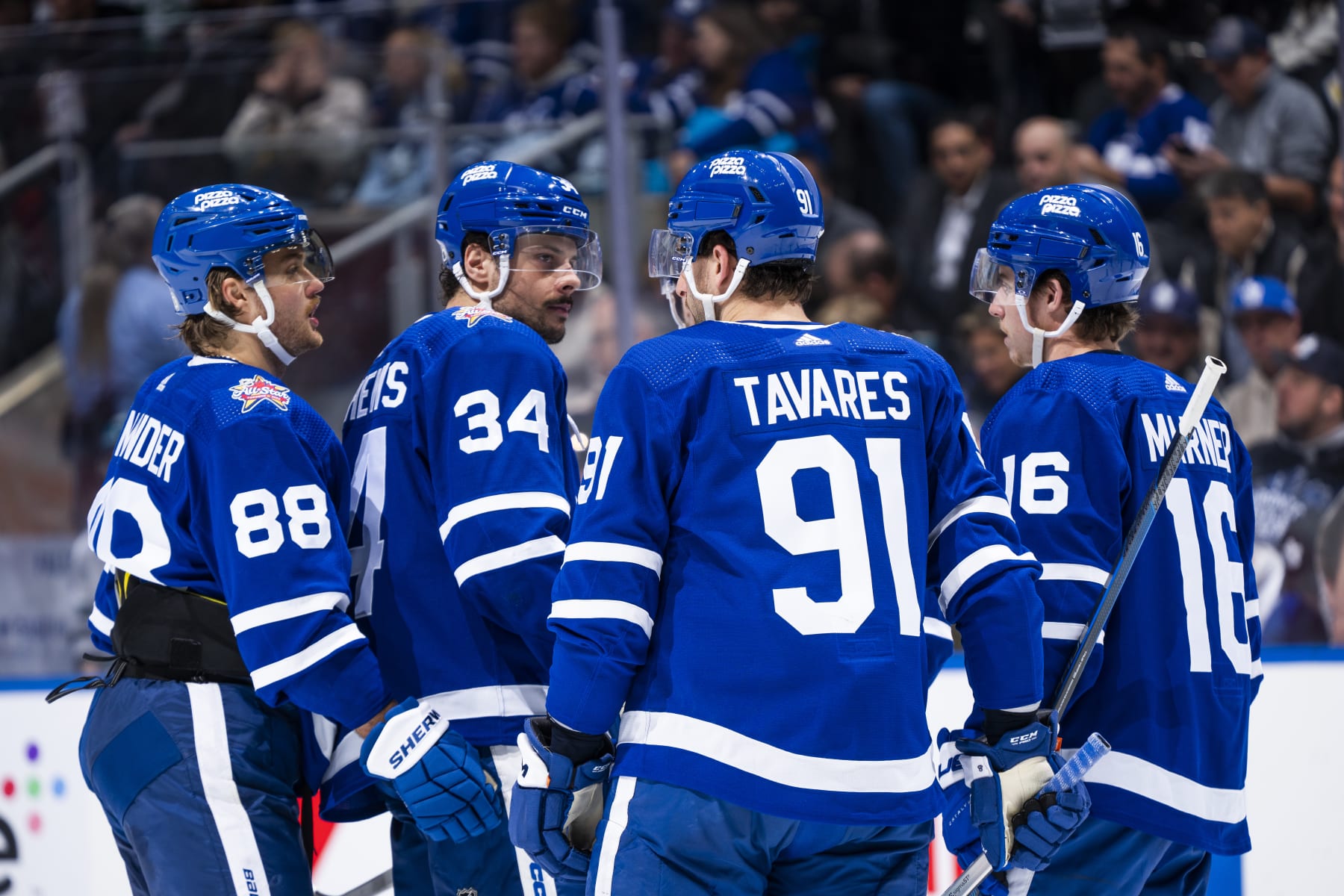 William Nylander, Auston Matthews, John Tavares and Mitch Marner.