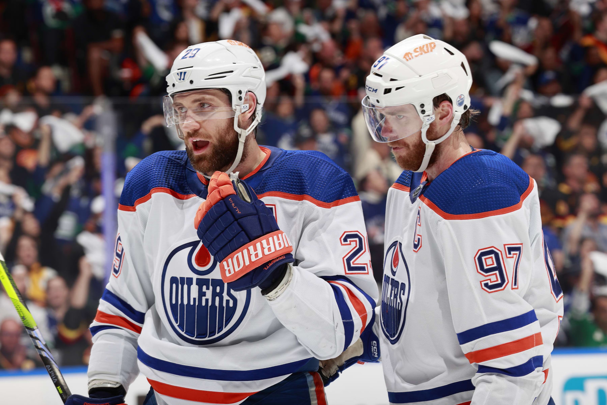 Leon Draisaitl and Connor McDavid.