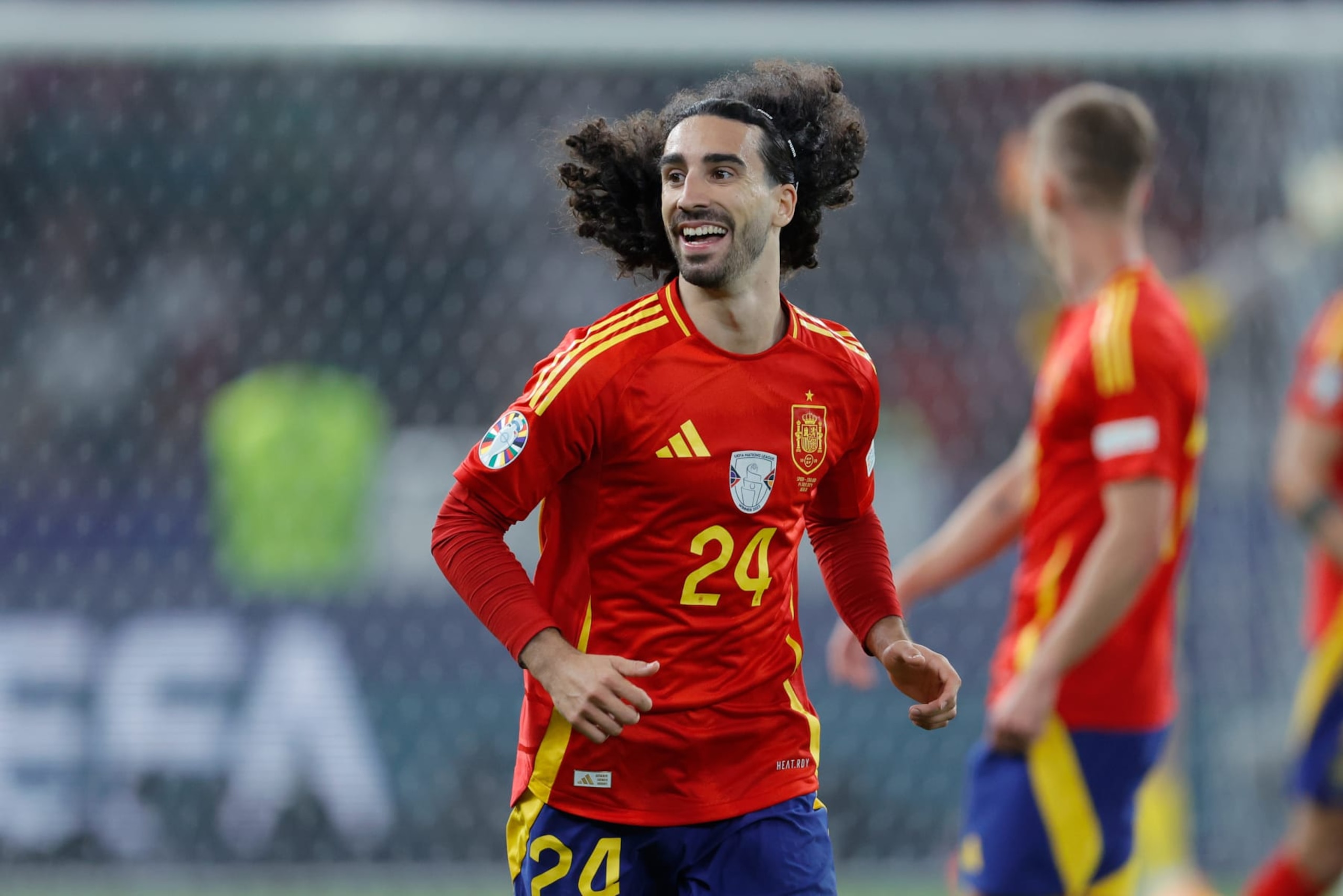 BERLIN, GERMANY - JULY 14: Marc Cucurella of Spain during the EURO match between Spain v England at the Olympiastadium on July 14, 2024 in Berlin Germany (Photo by Eric Verhoeven/Soccrates/Getty Images) BERLIN, GERMANY - JULY 14: Marc Cucurella of Spain during the EURO match between Spain v England at the Olympiastadium on July 14, 2024 in Berlin Germany (Photo by Eric Verhoeven/Soccrates/Getty Images)