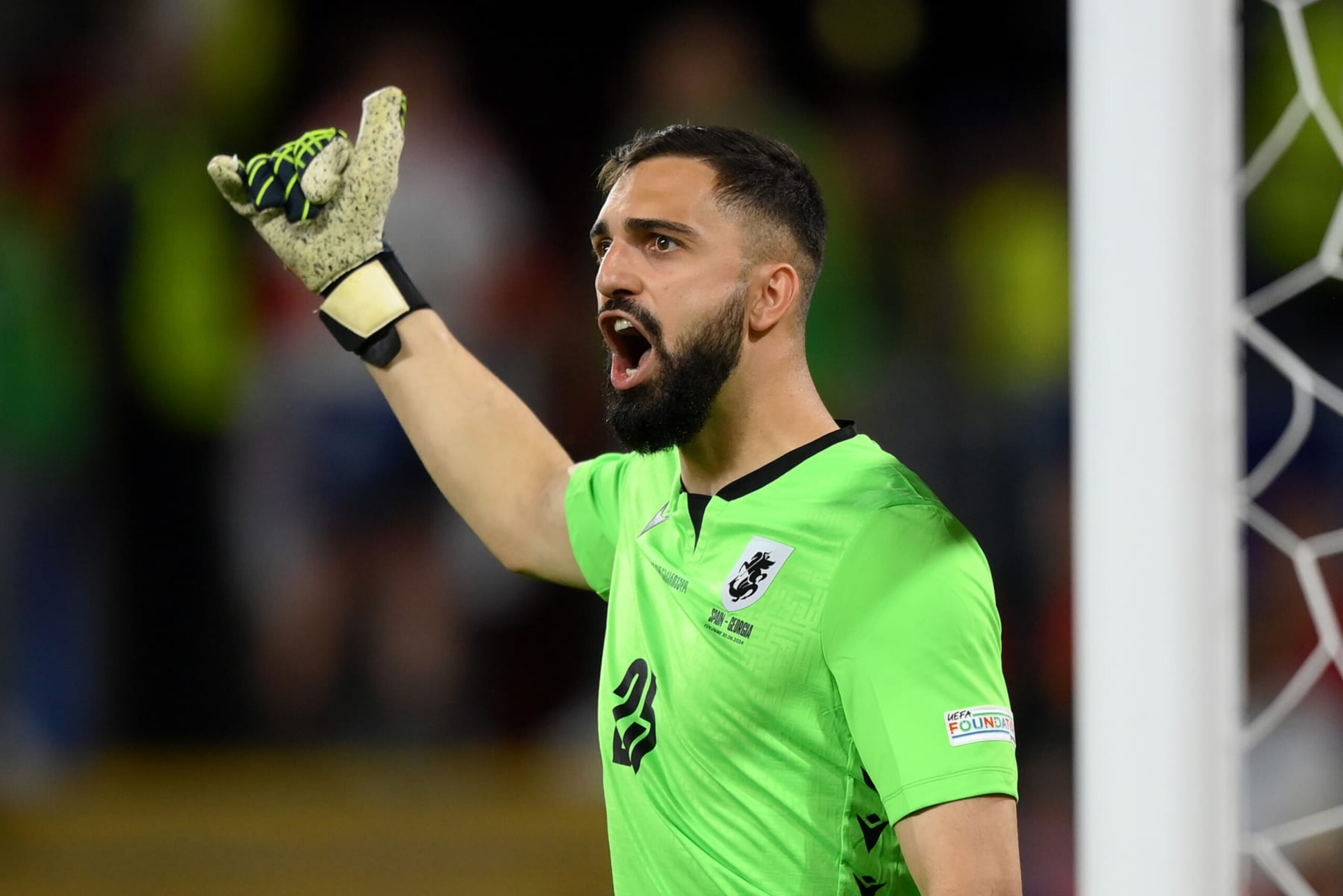 COLOGNE, GERMANY - JUNE 30: Giorgi Mamardashvili of Georgia during the UEFA EURO 2024 round of 16 match between Spain and Georgia at Cologne Stadium on June 30, 2024 in Cologne, Germany. (Photo by Justin Setterfield/Getty Images) COLOGNE, GERMANY - JUNE 30: Giorgi Mamardashvili of Georgia during the UEFA EURO 2024 round of 16 match between Spain and Georgia at Cologne Stadium on June 30, 2024 in Cologne, Germany. (Photo by Justin Setterfield/Getty Images)