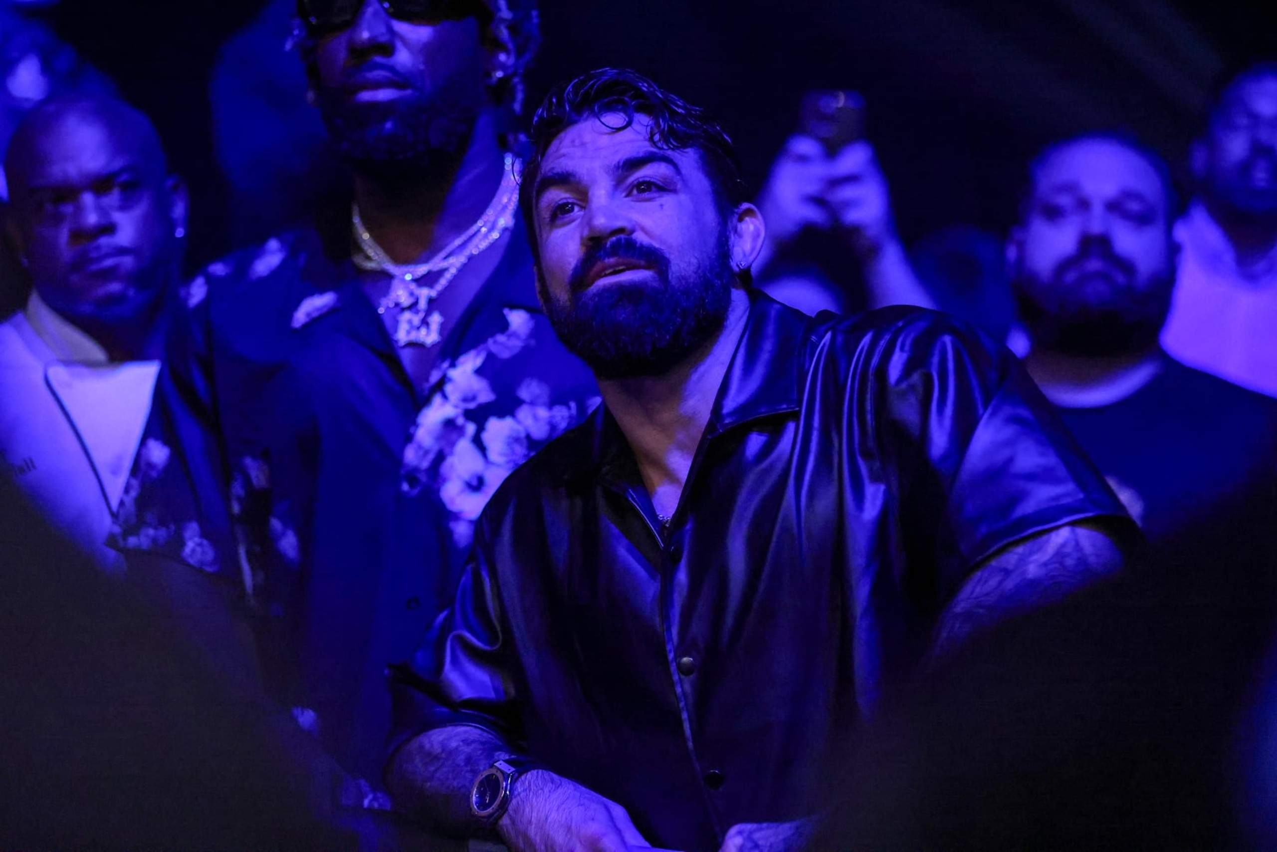 ORLANDO, FL - NOVEMBER 03: BKFC Middleweight Champion Mike Perry reacts to David Mundell calling him out during the Bare Knuckle Fighting Championship event at the Orange County Convention Center on November 3, 2023 in Orlando, Florida. (Photo by Alex Menendez/Getty Images) ORLANDO, FL - NOVEMBER 03: BKFC Middleweight Champion Mike Perry reacts to David Mundell calling him out during the Bare Knuckle Fighting Championship event at the Orange County Convention Center on November 3, 2023 in Orlando, Florida. (Photo by Alex Menendez/Getty Images)