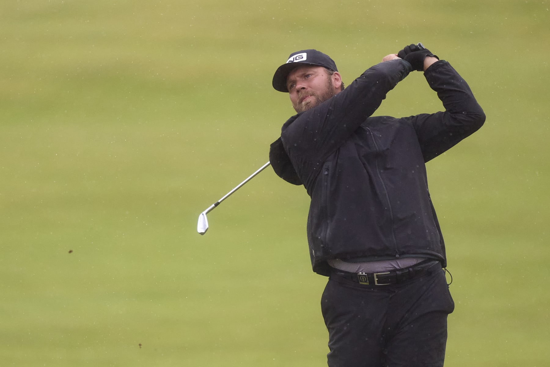 TROON, SCOTLAND - JULY 20: Daniel Brown of England plays his second shot on the 6th hole on day three of The 152nd Open championship at Royal Troon on July 20, 2024 in Troon, Scotland. (Photo by Pedro Salado/Getty Images)