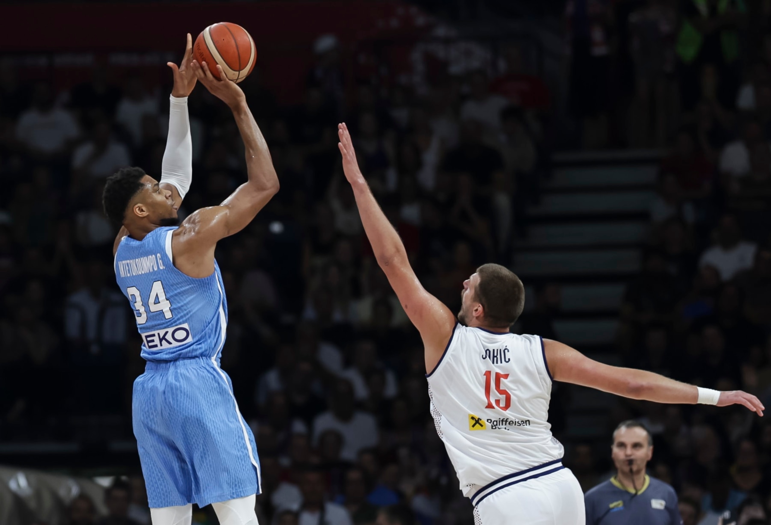 Giannis Antetokounmpo and Nikola JokiÄ