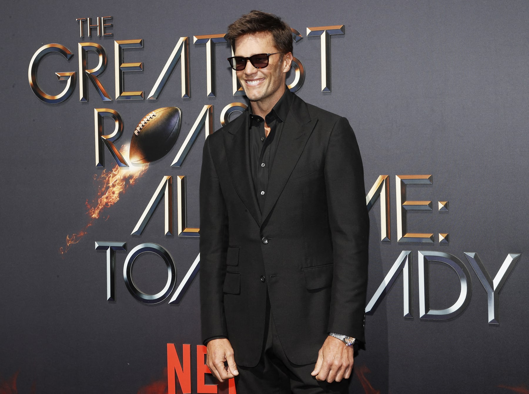 US former football quarterback Tom Brady attends the Netflix live comedy event "The Greatest Roast of All Time: Tom Brady" at the Kia Forum in Inglewood, California, on May 5, 2024. (Photo by Michael Tran / AFP) (Photo by MICHAEL TRAN/AFP via Getty Images)