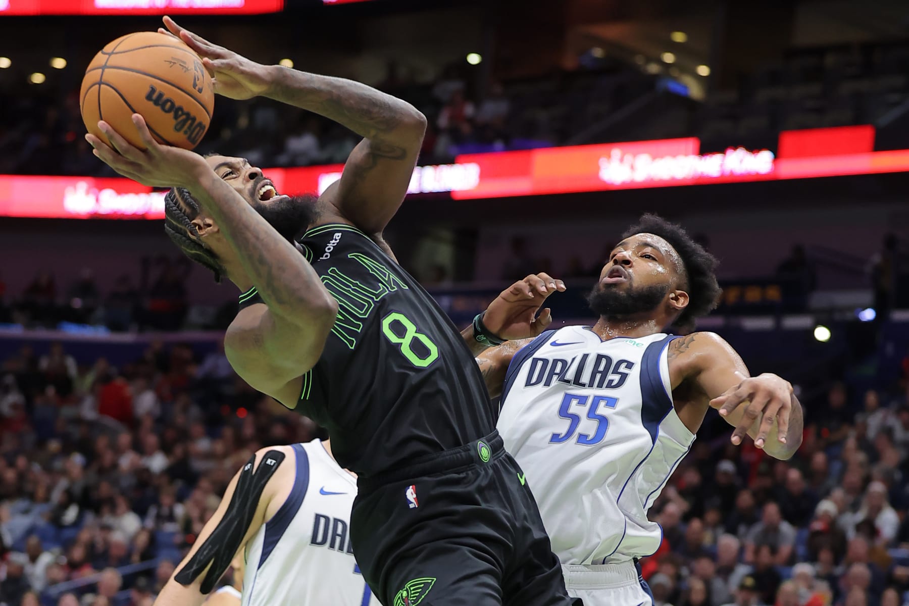 Naji Marshall and Derrick Jones Jr.