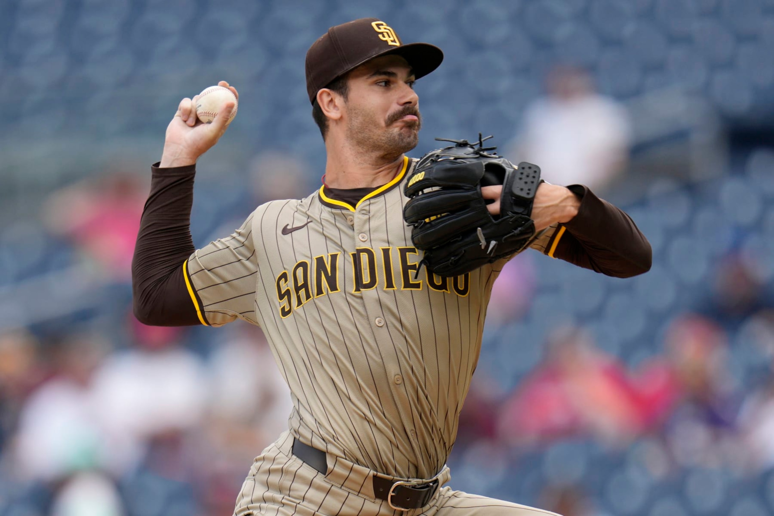 WASHINGTON, DC - JULY 25: Dylan Cease #84 of the San Diego Padres pitches to the Washington Nationals during the first inning at Nationals Park on July 25, 2024 in Washington, DC. (Photo by Jess Rapfogel/Getty Images) WASHINGTON, DC - JULY 25: Dylan Cease #84 of the San Diego Padres pitches to the Washington Nationals during the first inning at Nationals Park on July 25, 2024 in Washington, DC. (Photo by Jess Rapfogel/Getty Images)