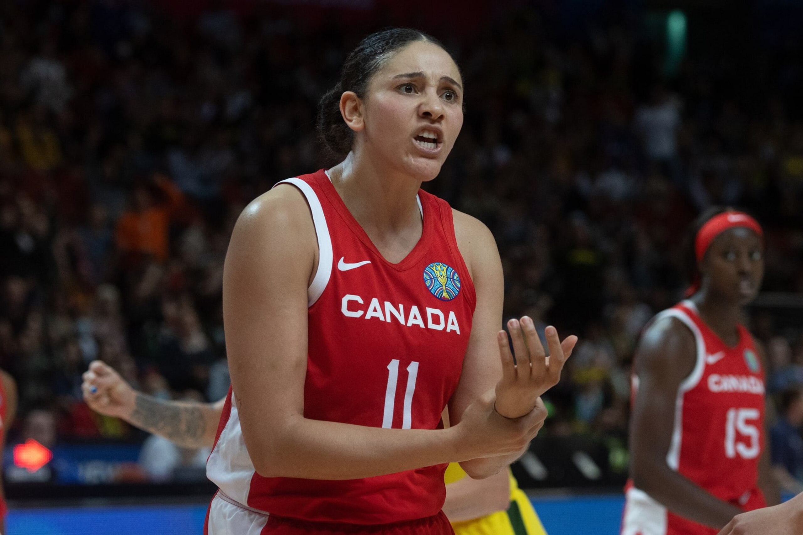 Natalie Achonwa of Team Canada