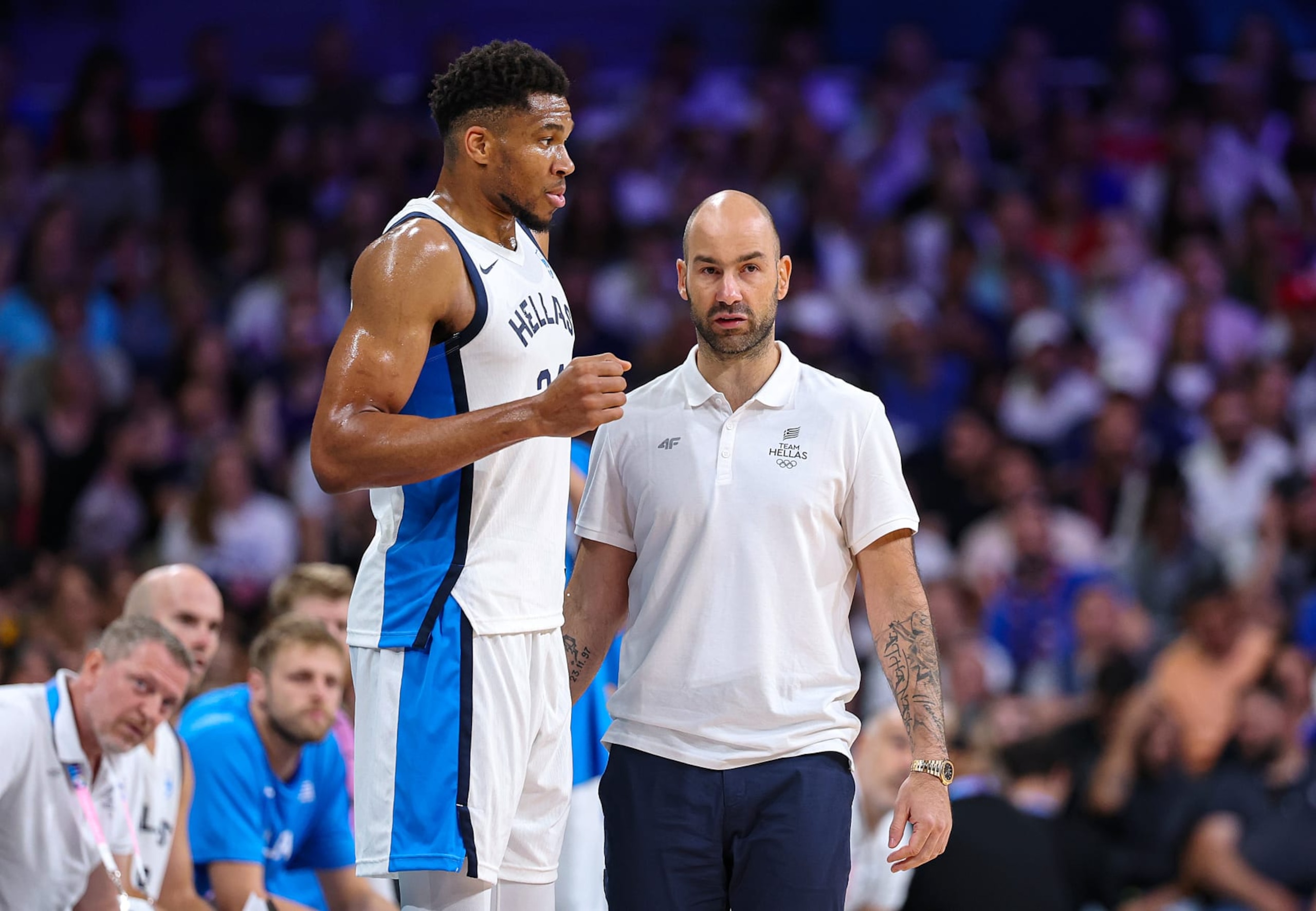 Giannis Antetokounmpo and Vassilis Spanoulis