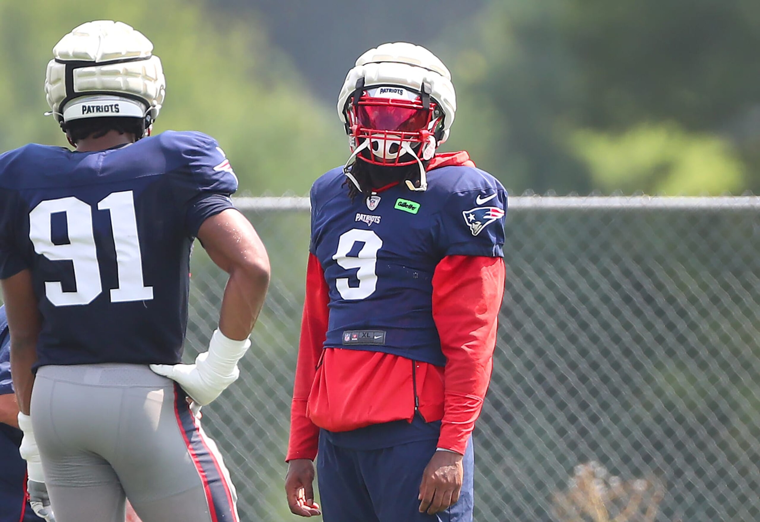 Foxborough, MA - August 2: New England Patriots LB Matthew Judon takes part in practice. (Photo by John Tlumacki/The Boston Globe via Getty Images) Foxborough, MA - August 2: New England Patriots LB Matthew Judon takes part in practice. (Photo by John Tlumacki/The Boston Globe via Getty Images)