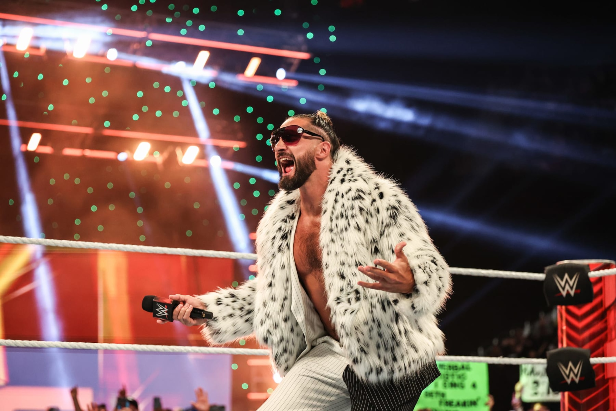 INDIANAPOLIS, INDIANA - JUNE 24: Seth Rollins enters the ring during Monday Night RAW at Gainbridge Fieldhouse on June 24, 2024 in Indianapolis, Indiana. (Photo by WWE/Getty Images) INDIANAPOLIS, INDIANA - JUNE 24: Seth Rollins enters the ring during Monday Night RAW at Gainbridge Fieldhouse on June 24, 2024 in Indianapolis, Indiana. (Photo by WWE/Getty Images)