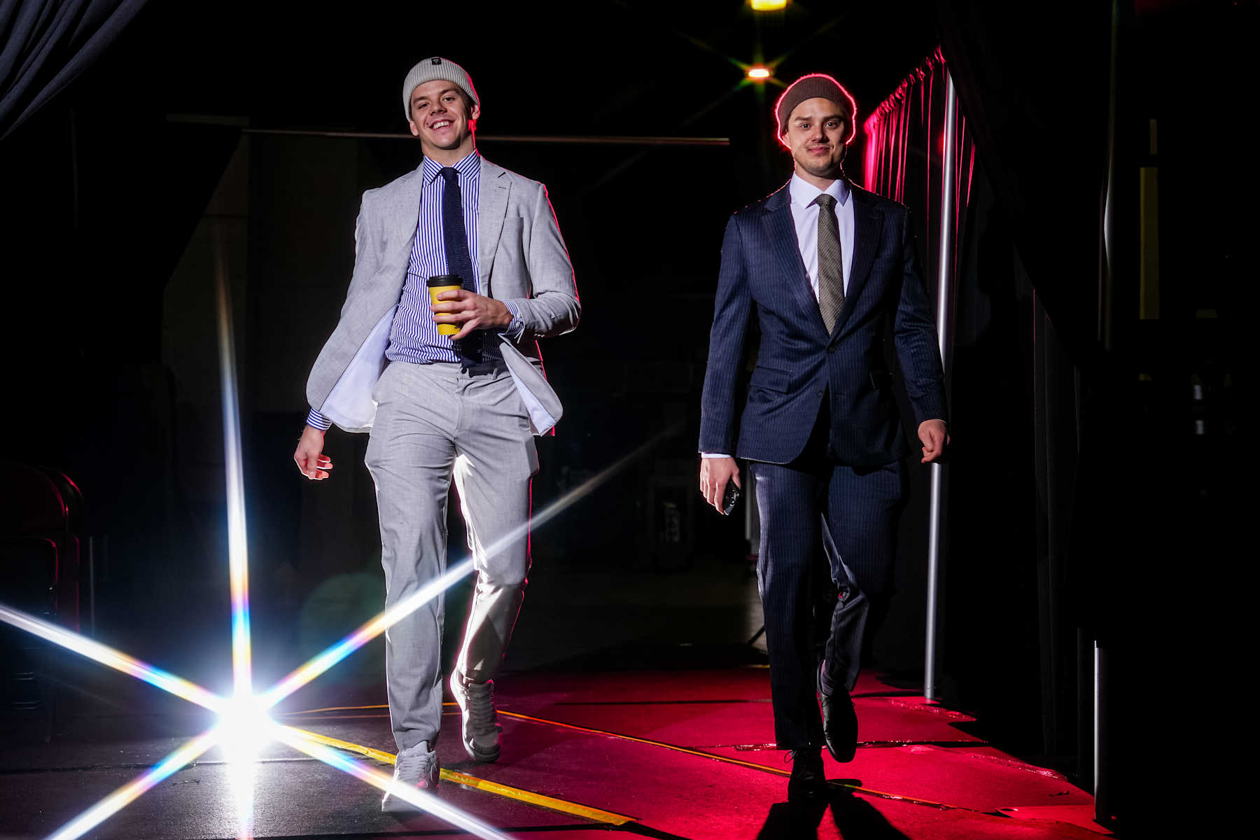 Carolina Hurricanes teammates Jesperi Kotkaniemi and Sebastian Aho