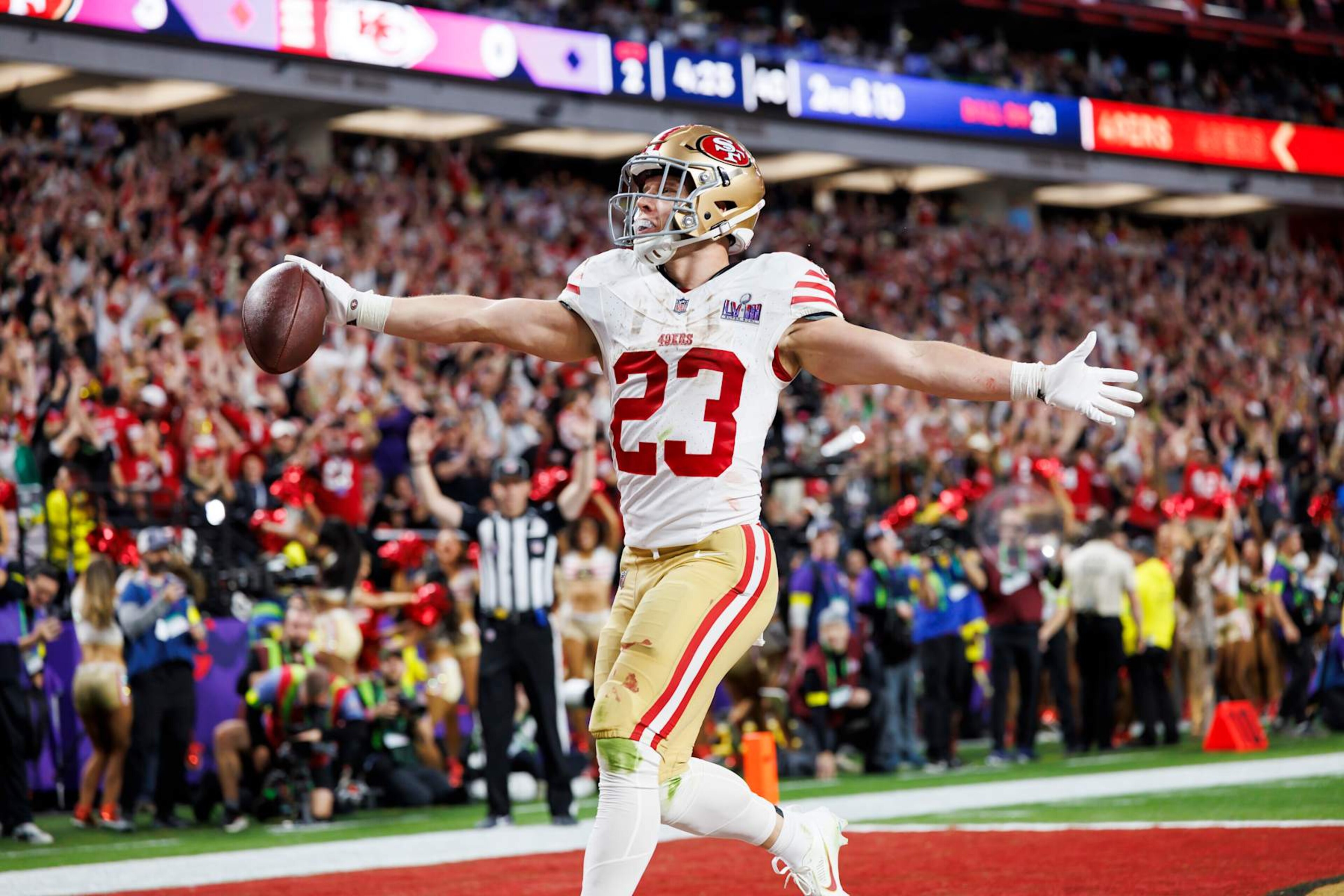 49ers RB Christian McCaffrey 49ers RB Christian McCaffrey