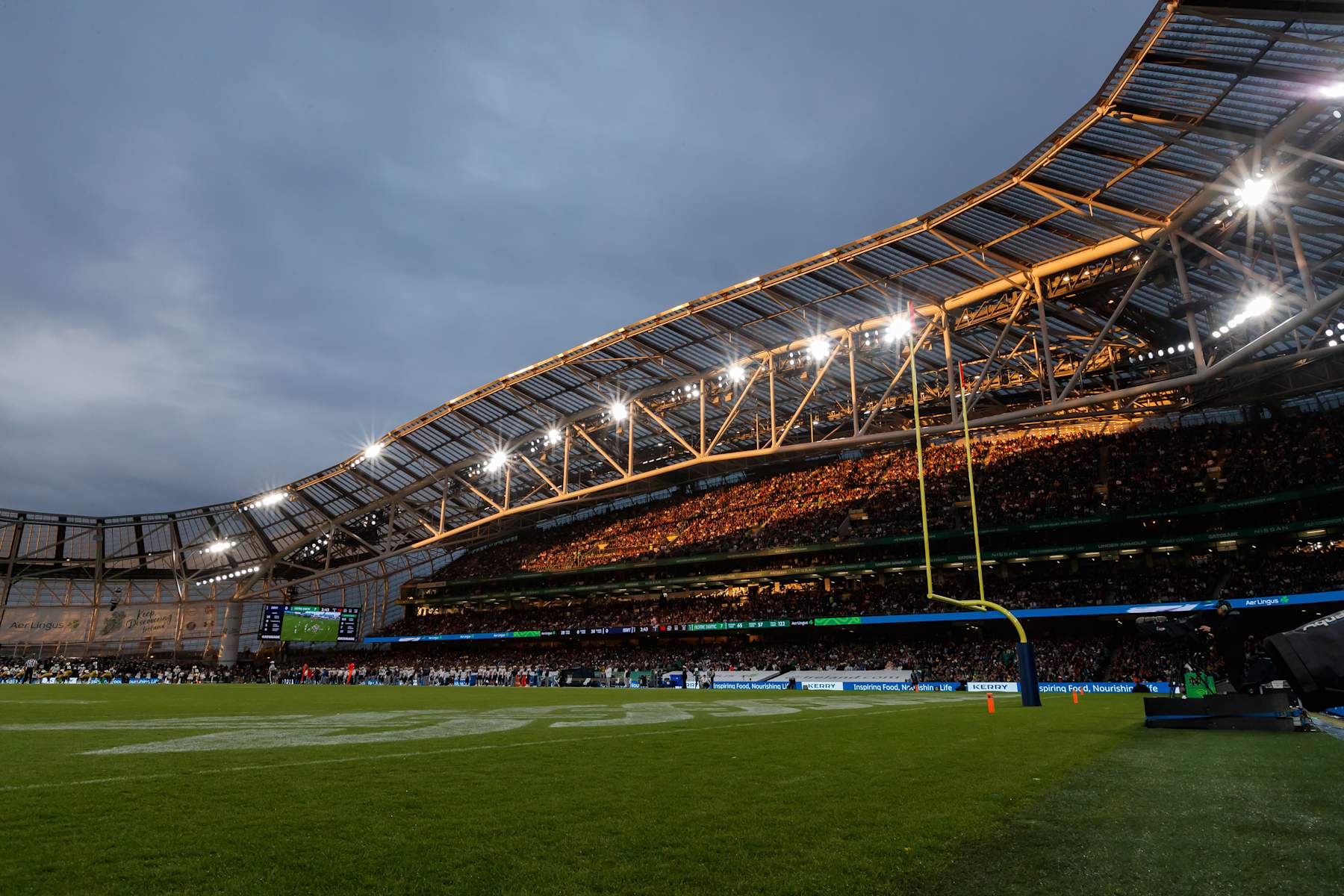 The Aviva Stadium general view inside the stadium during the Aer Lingus College Football Classic.