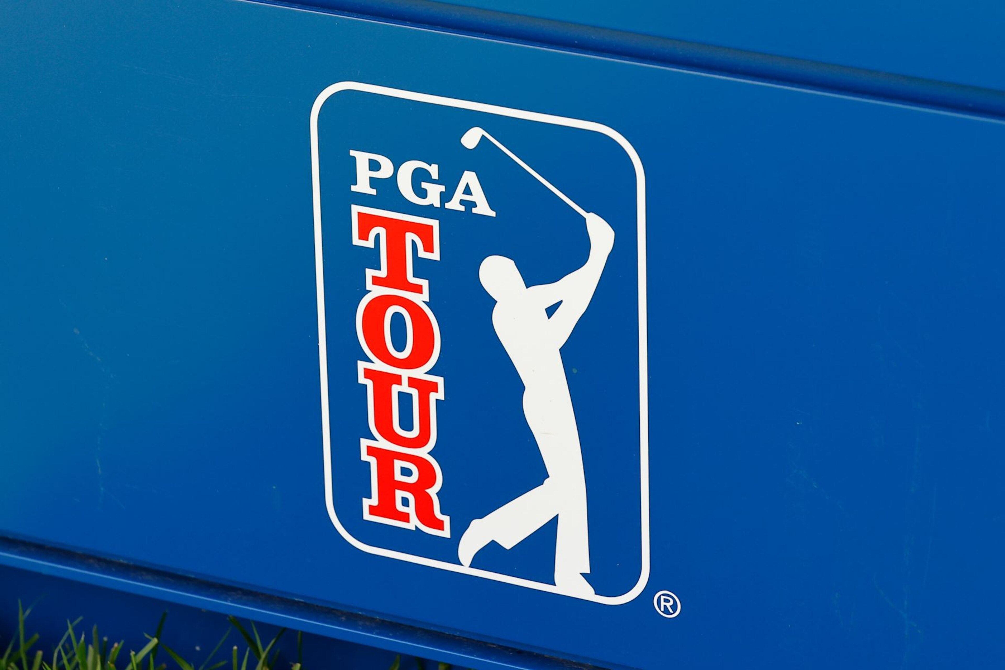 CROMWELL, CT - JUNE 21: A general view of the PGA TOUR logo during the PGA - Travelers Championship at TPC River Highlands on June 21, 2023 in Cromwell, Connecticut. (Photo by Rich Graessle/Icon Sportswire via Getty Images) CROMWELL, CT - JUNE 21: A general view of the PGA TOUR logo during the PGA - Travelers Championship at TPC River Highlands on June 21, 2023 in Cromwell, Connecticut. (Photo by Rich Graessle/Icon Sportswire via Getty Images)