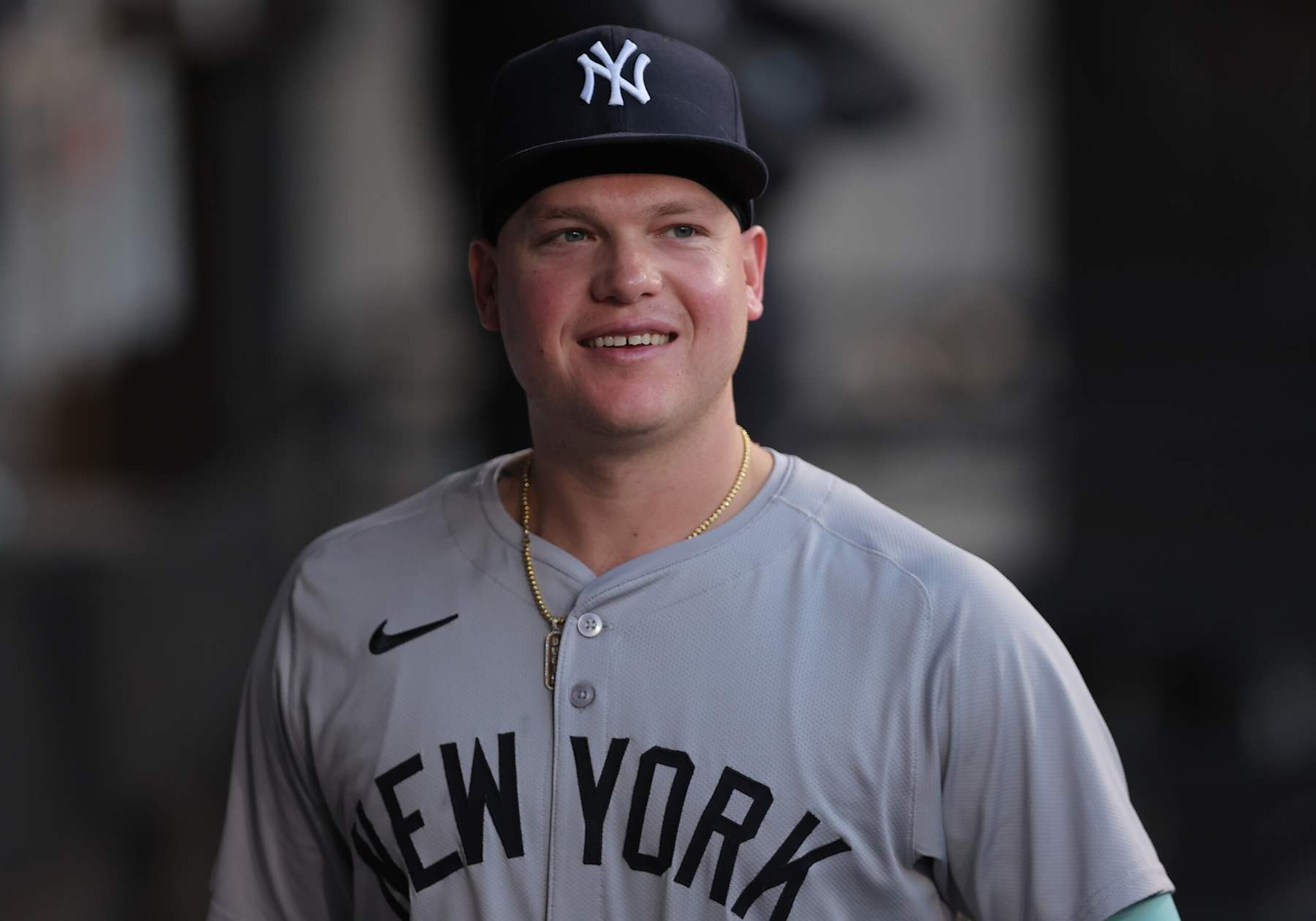 CHICAGO, IL - AUGUST 12: Alex Verdugo #24 of the New York Yankees prior to a baseball game against the Chicago White Sox on August 12, 2024 at Guaranteed Rate Field in Chicago,Illinois. (Photo by Melissa Tamez/Icon Sportswire via Getty Images)