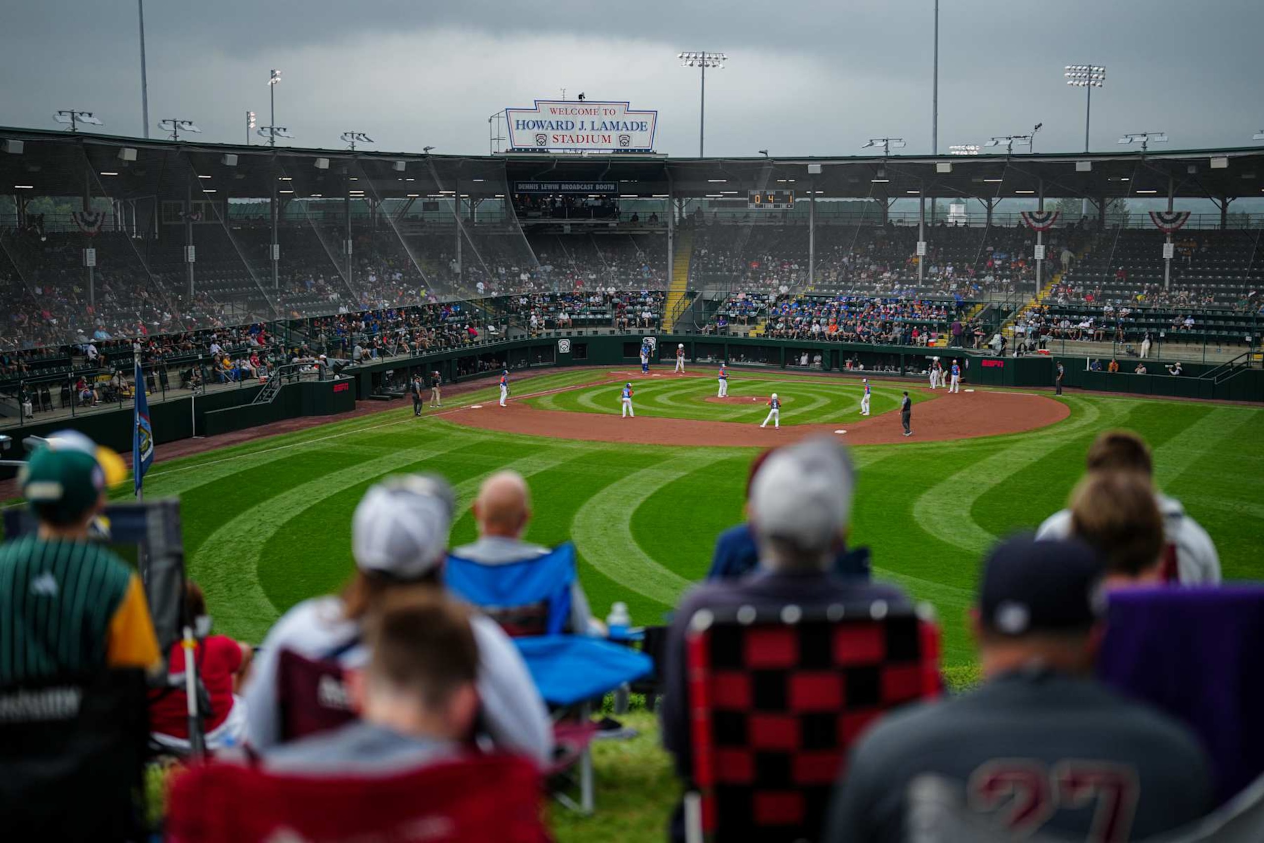 SOUTH WILLIAMSPORT , PA - AUGUST 18: A general view of Howard J. Lamade Stadium during a visit to the Little League International Complex on Sunday, August 18, 2024 in South Williamsport , Pennsylvania. (Photo by Daniel Shirey/MLB Photos via Getty Images)