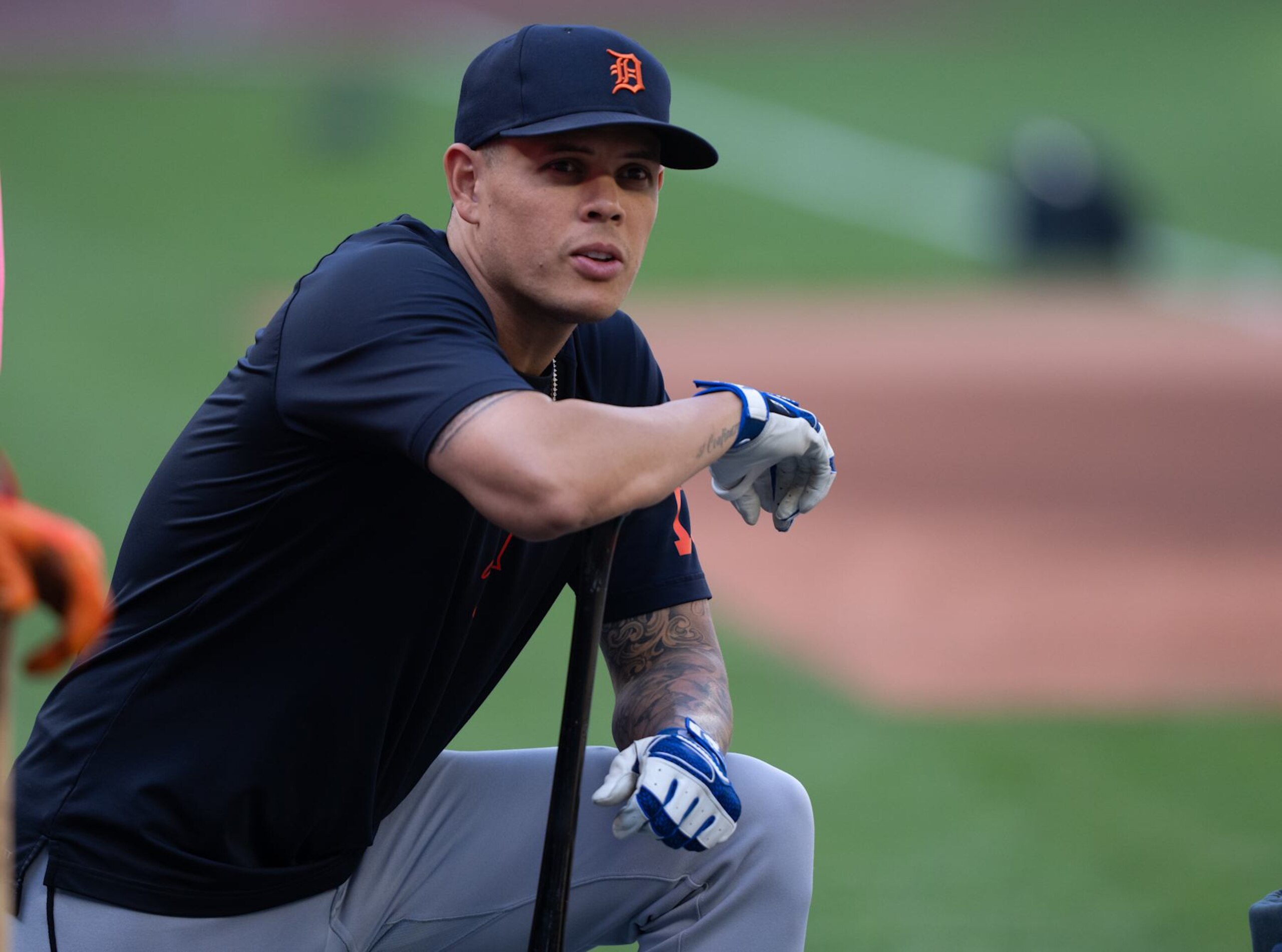 SEATTLE, WA - AUGUST 07: Gio Urshela #13 of the Detroit Tigers is pictured during batting practice before a game against the Seattle Mariners at T-Mobile Park on August 7, 2024 in Seattle, Washington. The Tigers won 6-2. (Photo by Stephen Brashear/Getty Images) SEATTLE, WA - AUGUST 07: Gio Urshela #13 of the Detroit Tigers is pictured during batting practice before a game against the Seattle Mariners at T-Mobile Park on August 7, 2024 in Seattle, Washington. The Tigers won 6-2. (Photo by Stephen Brashear/Getty Images)