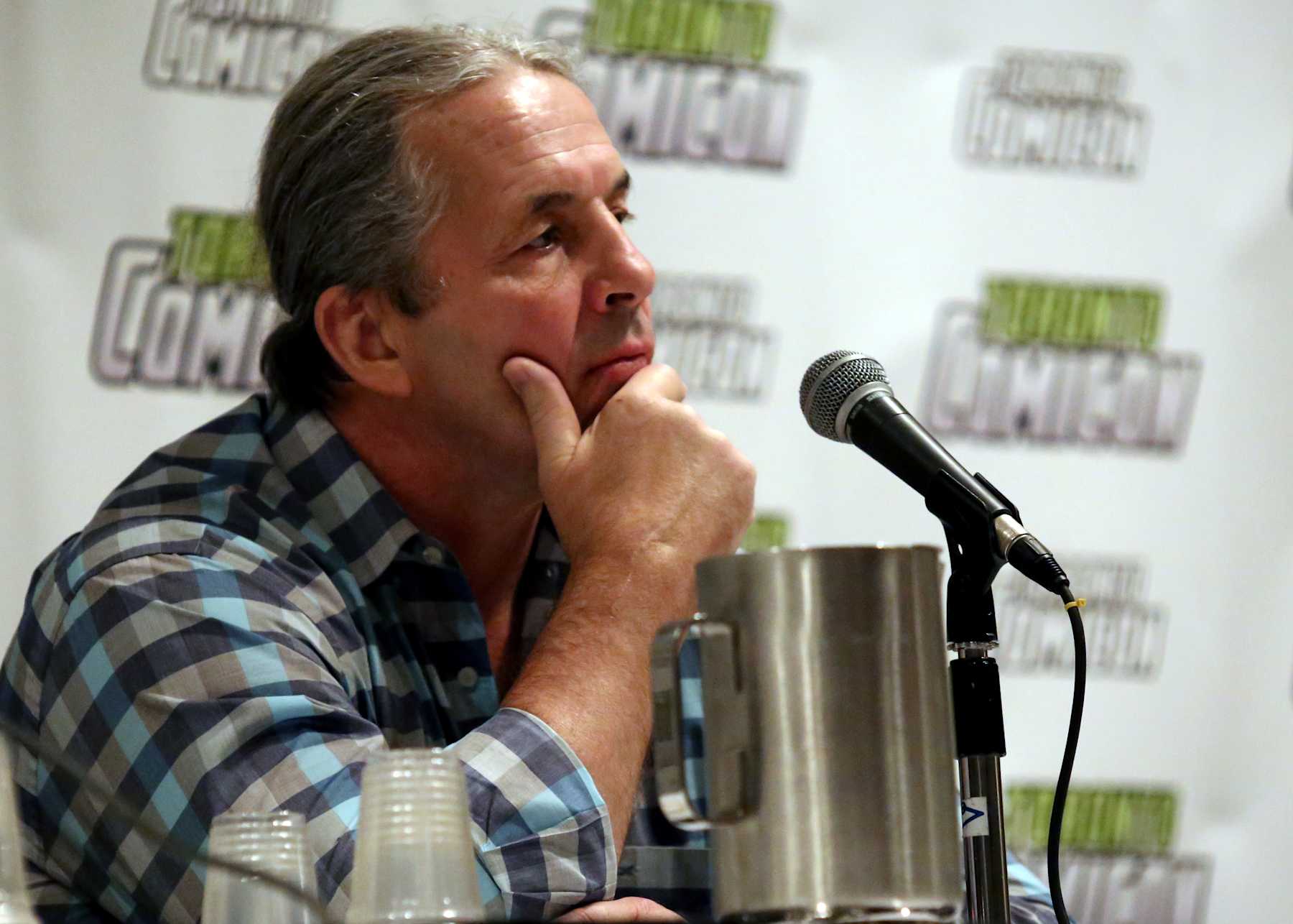 TORONTO, ON - MARCH 18:  Retired professional wrestler Bret Hart attends Toronto ComiCon 2017 at Metro Toronto Convention Centre on March 18, 2017 in Toronto, Canada.  (Photo by Isaiah Trickey/FilmMagic)