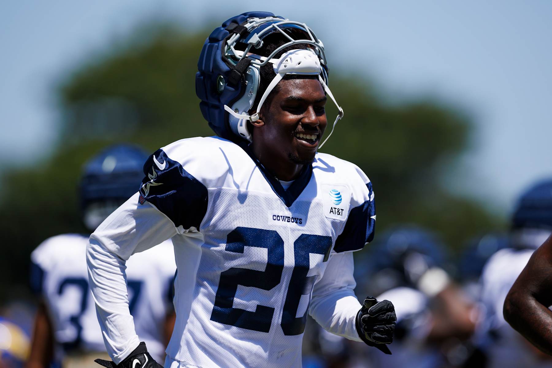 OXNARD, CALIFORNIA - AUGUST 14: DaRon Bland #26 of the Dallas Cowboys runs during a joint practice against the Dallas Cowboys at River Ridge Playing Fields on August 14, 2024 in Oxnard, California. (Photo by Ric Tapia/Getty Images) OXNARD, CALIFORNIA - AUGUST 14: DaRon Bland #26 of the Dallas Cowboys runs during a joint practice against the Dallas Cowboys at River Ridge Playing Fields on August 14, 2024 in Oxnard, California. (Photo by Ric Tapia/Getty Images)