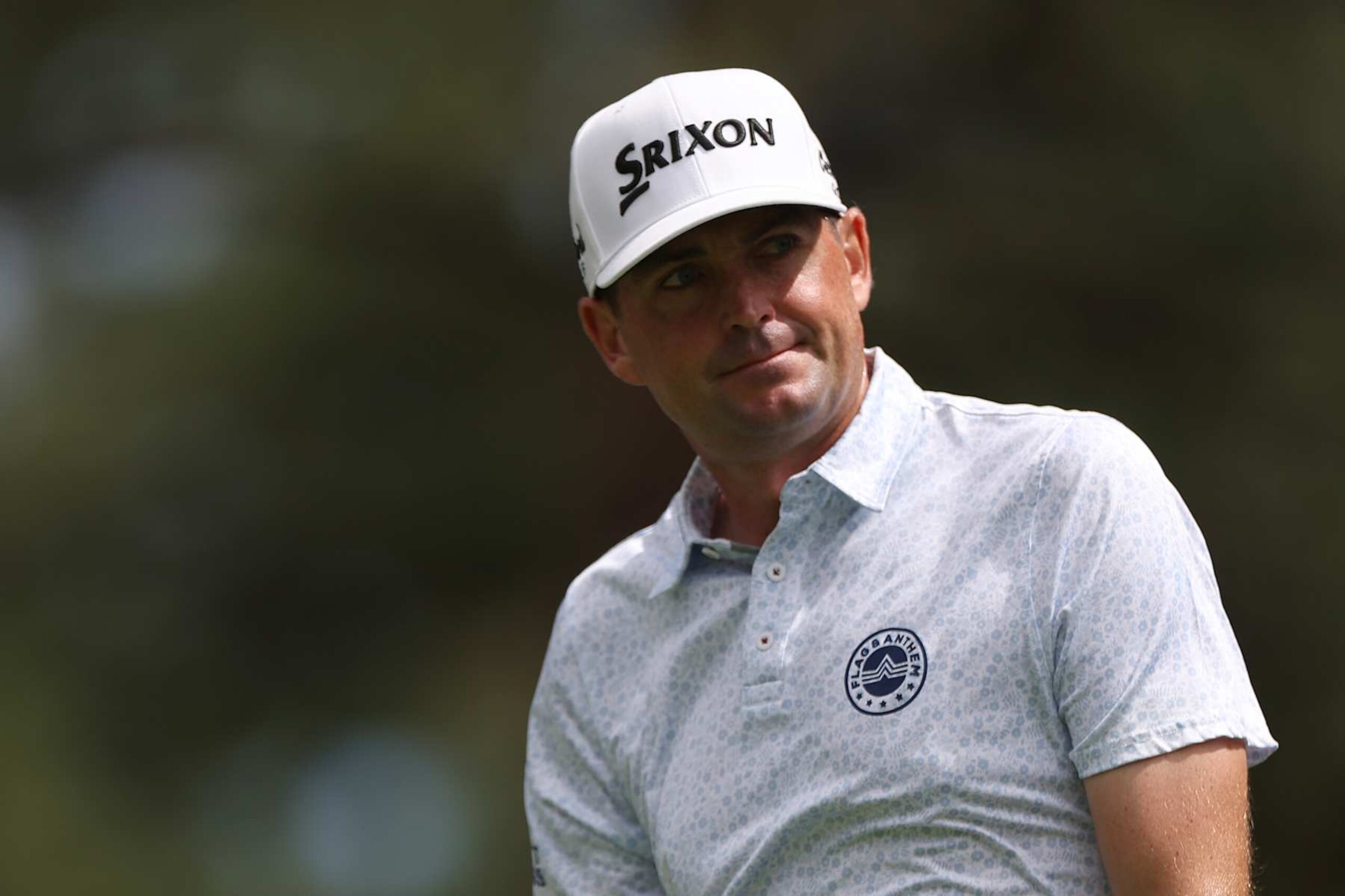 CASTLE ROCK, COLORADO - AUGUST 24: Keegan Bradley of the United States follows his shot from the second tee during the third round of the BMW Championship at Castle Pines Golf Club on August 24, 2024 in Castle Rock, Colorado. (Photo by Harry How/Getty Images)