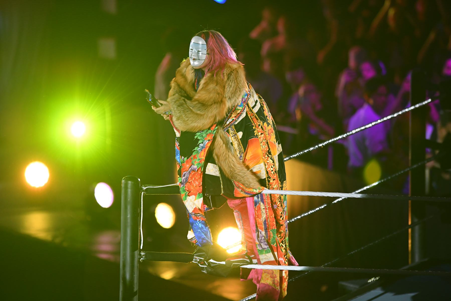TOKYO,JAPAN - JUNE 29: Asuka enters the ring during the WWE Live Tokyo at Ryogoku Kokugikan on June 29, 2019 in Tokyo, Japan. (Photo by Etsuo Hara/Getty Images)