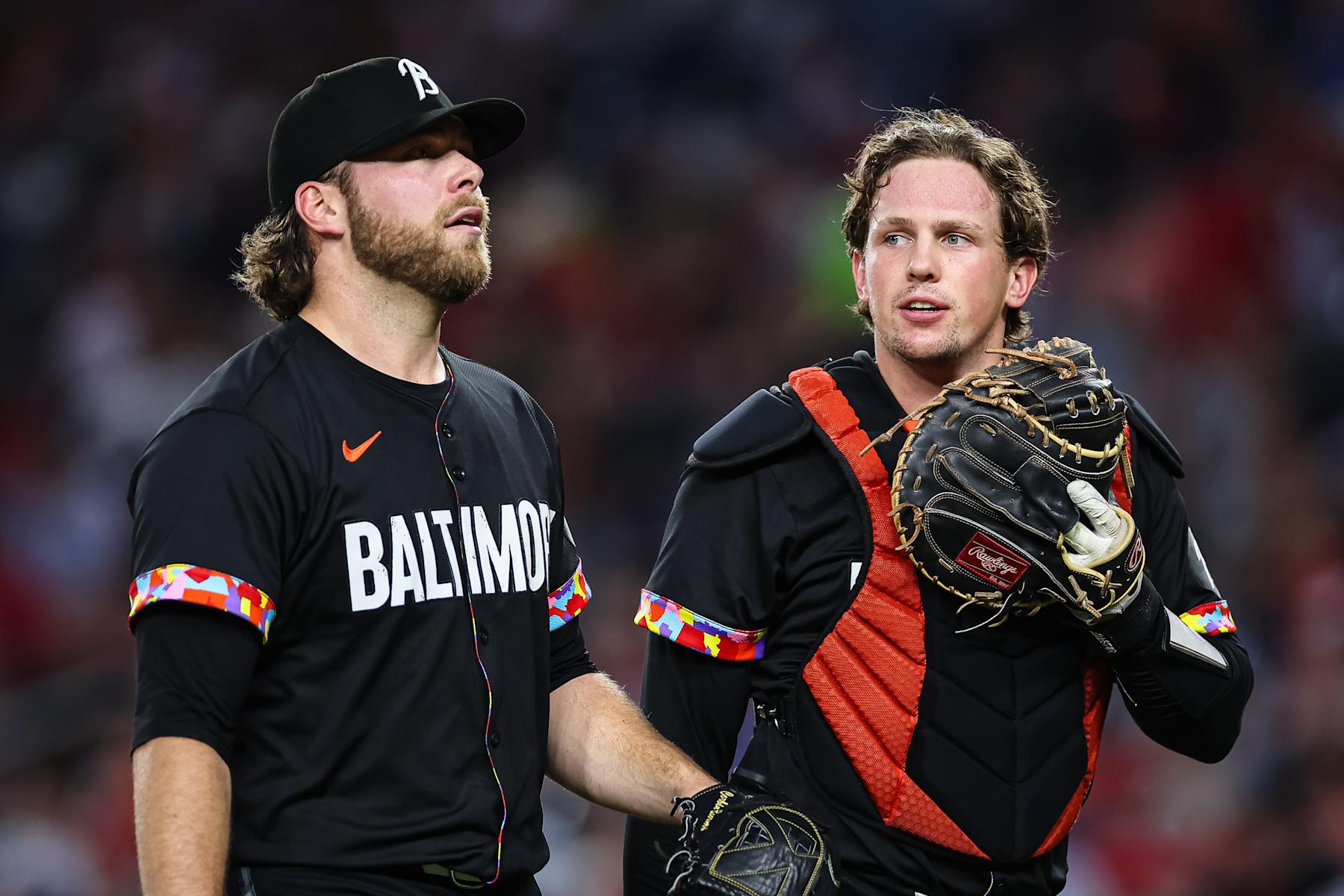 Corbin Burnes (L) and Adley Rutschman (R)