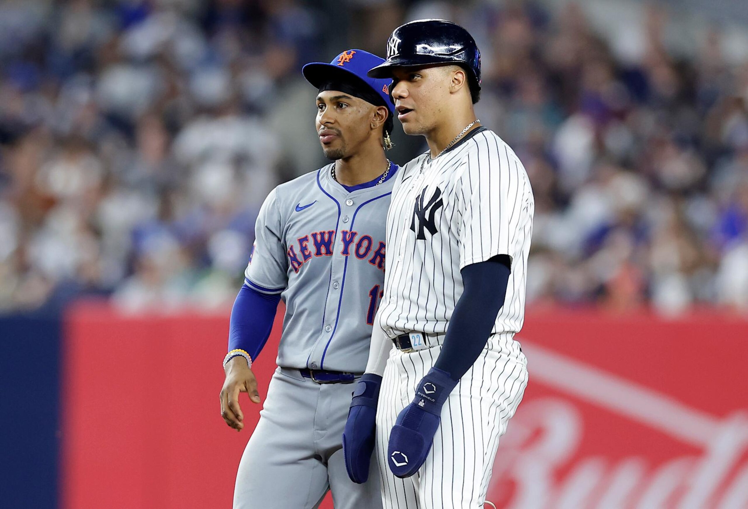 Francisco Lindor (L) and Juan Soto (R)