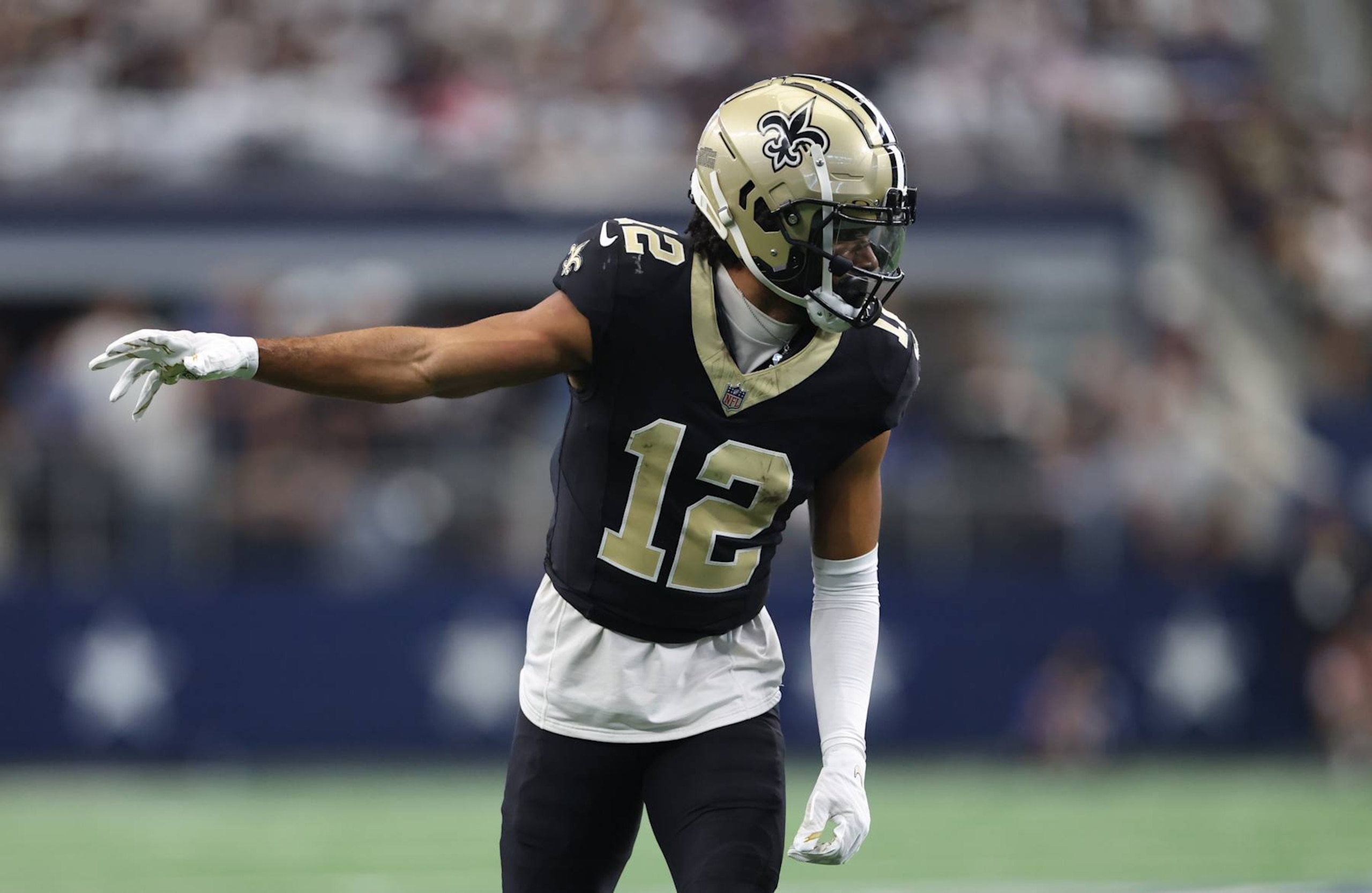 Saints WR Chris Olave Saints WR Chris Olave