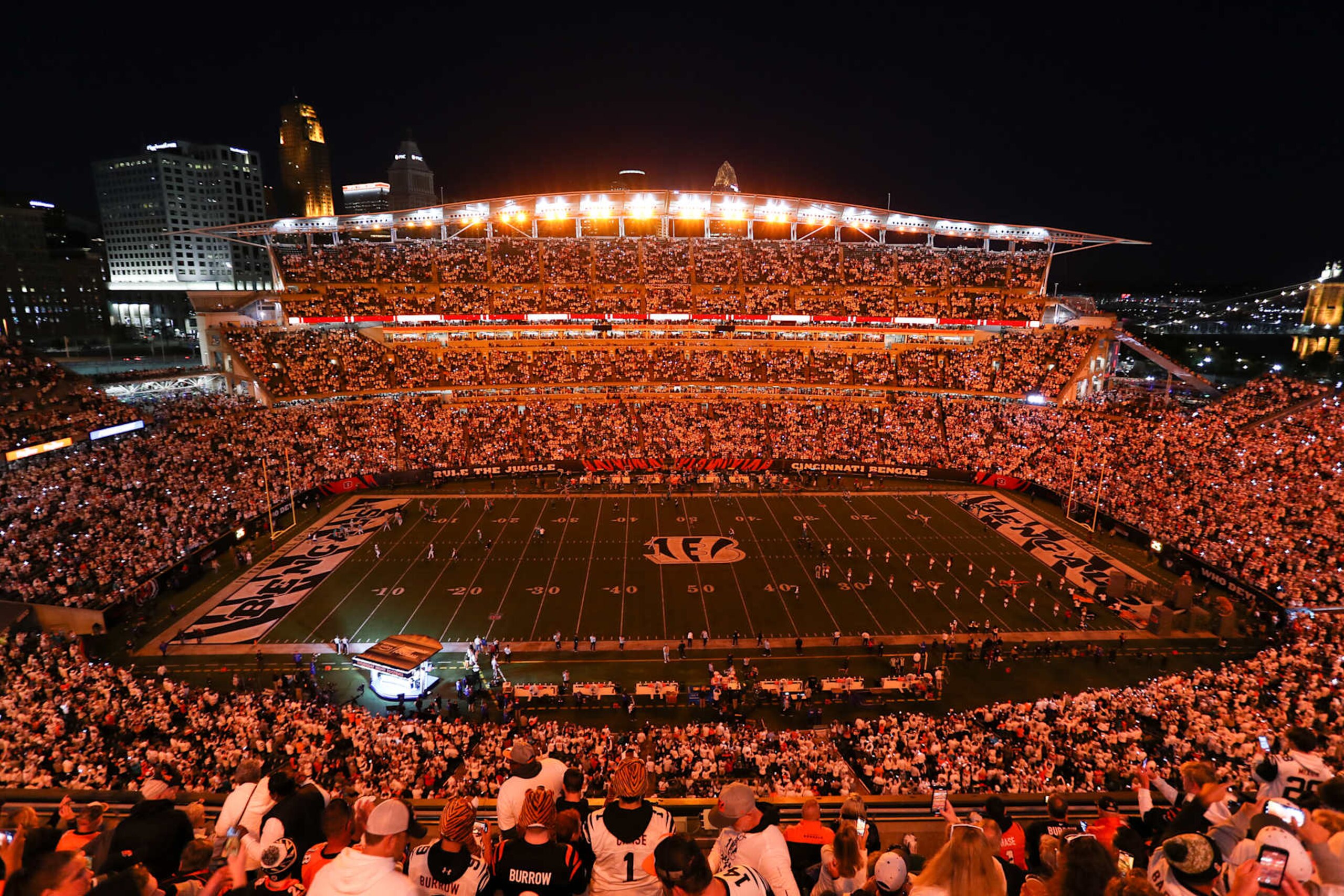 CINCINNATI, OH - SEPTEMBER 29: A general view before the game against the Miami Dolphins and the Cincinnati Bengals on September 29, 2022, at Paycor Stadium in Cincinnati, OH.  (Photo by Ian Johnson/Icon Sportswire via Getty Images