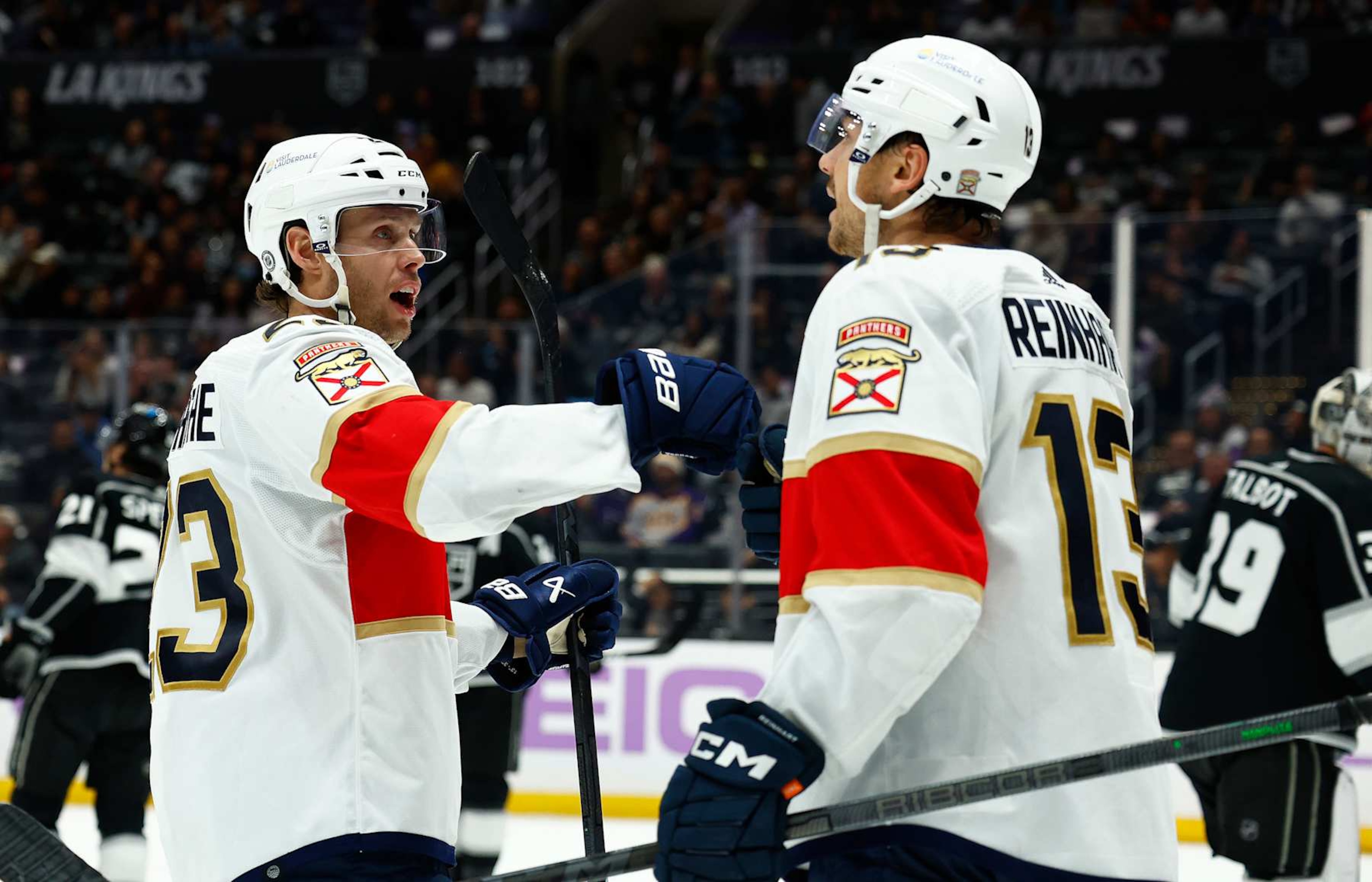 Carter Verhaeghe and Sam Reinhart. Carter Verhaeghe and Sam Reinhart.