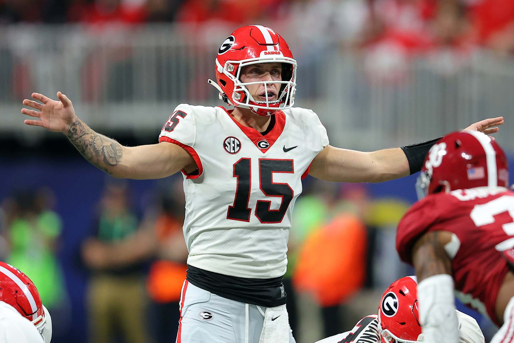 Georgia quarterback Carson Beck
