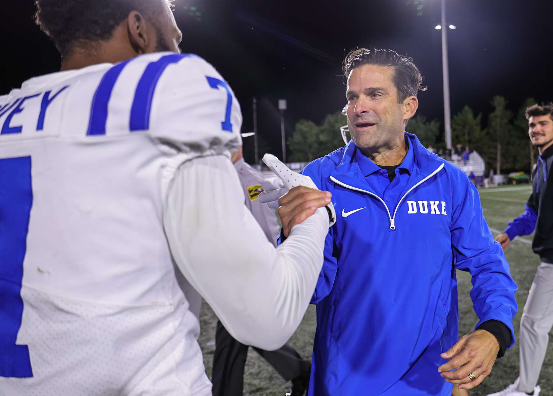 Duke head coach Manny Diaz 