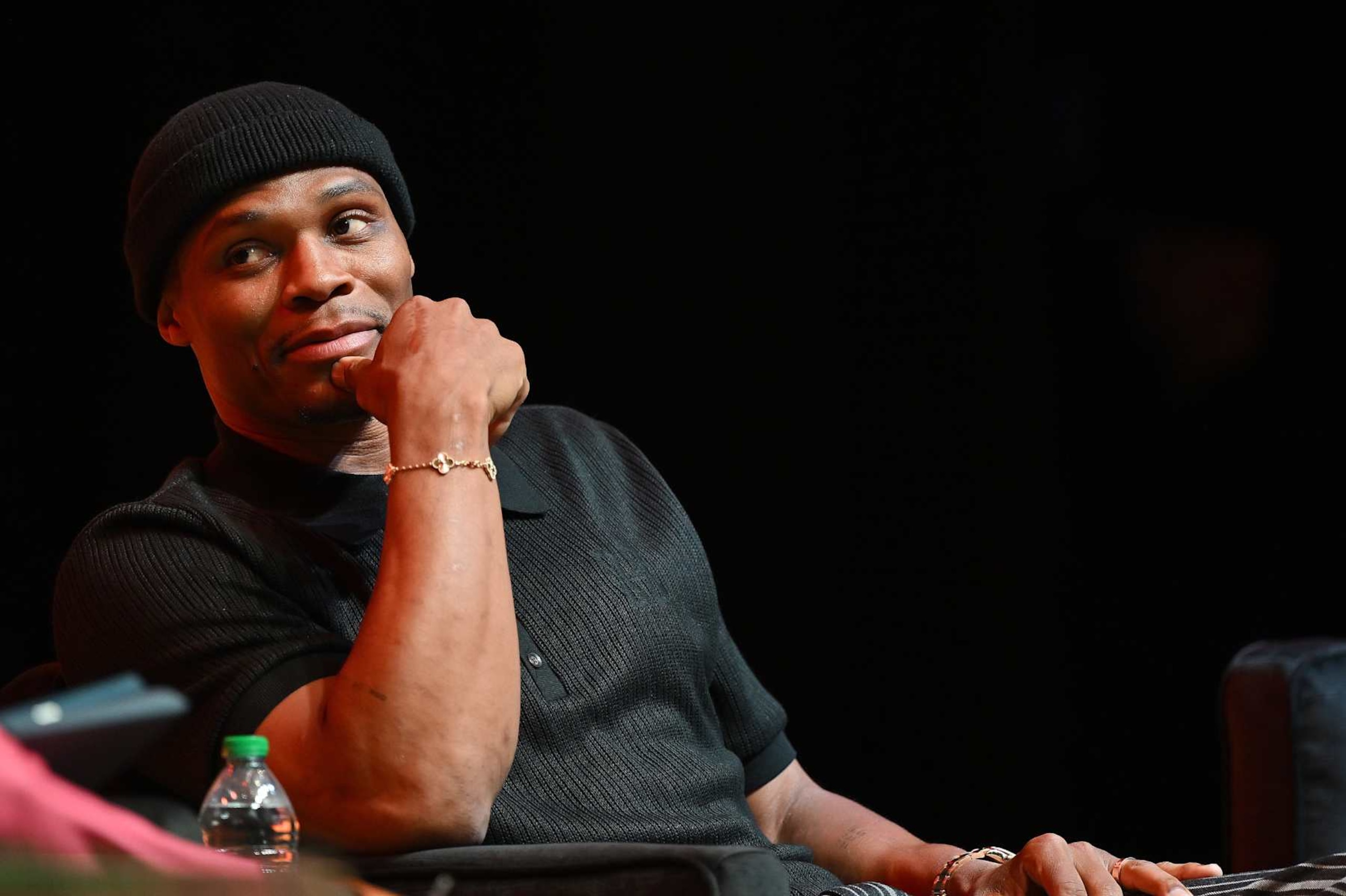 ATLANTA, GEORGIA - JUNE 24: Russell Westbrook speaks onstage during the 2024 ForbesBLK Summit at The Eastern on June 24, 2024 in Atlanta, Georgia. (Photo by Derek White/WireImage) ATLANTA, GEORGIA - JUNE 24: Russell Westbrook speaks onstage during the 2024 ForbesBLK Summit at The Eastern on June 24, 2024 in Atlanta, Georgia. (Photo by Derek White/WireImage)