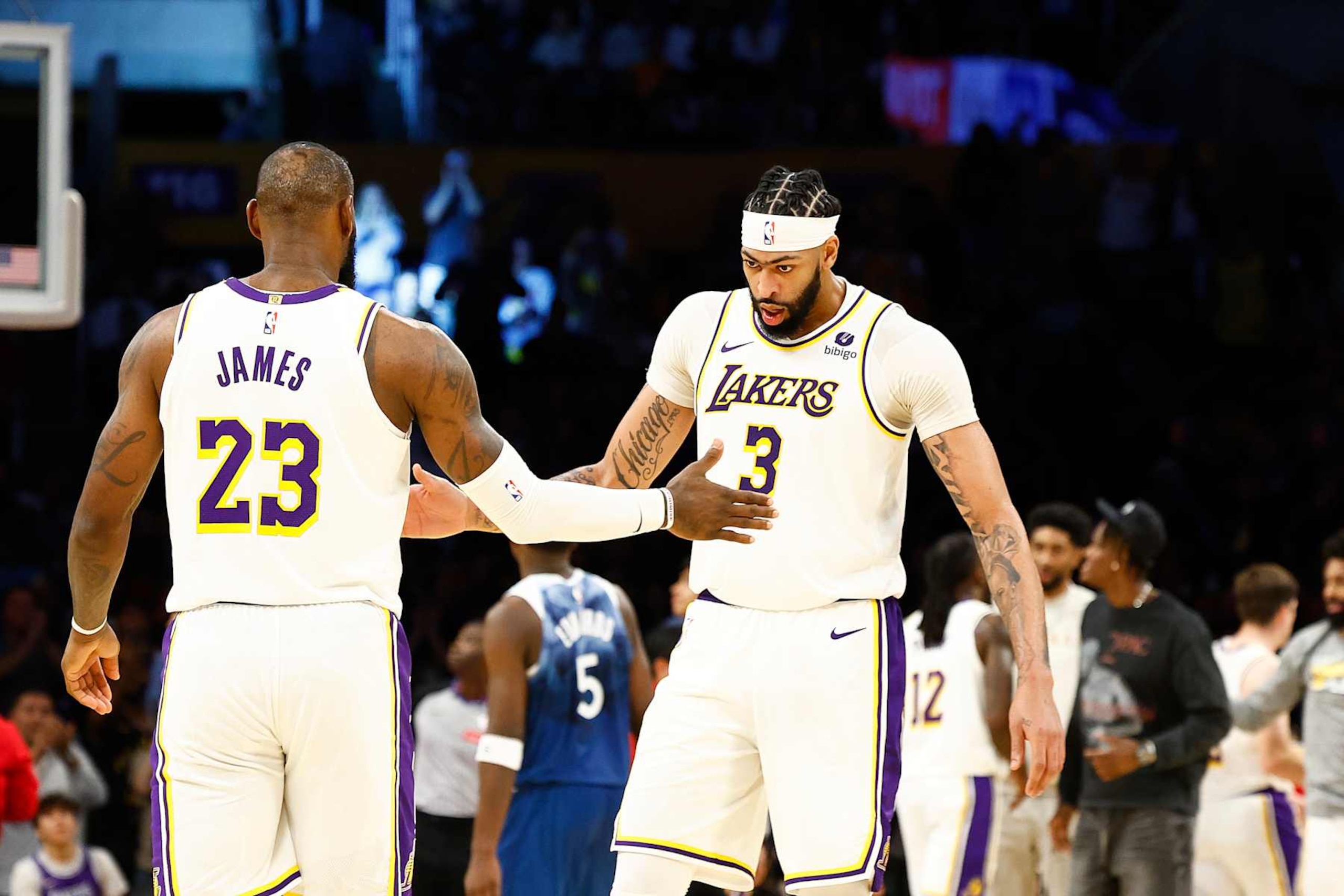 LeBron James and Anthony Davis LeBron James and Anthony Davis