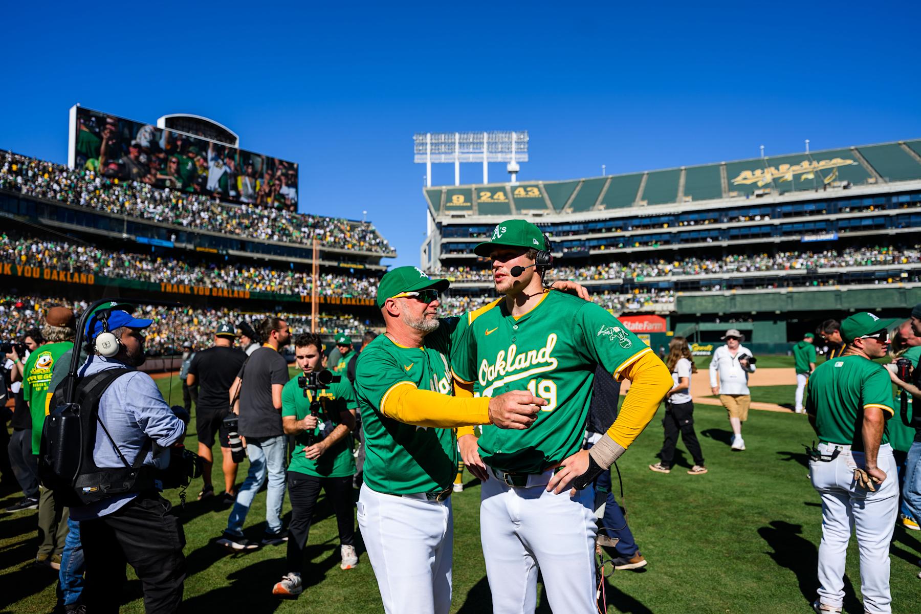 Mark Kotsay (L) and Mason Miller (R)