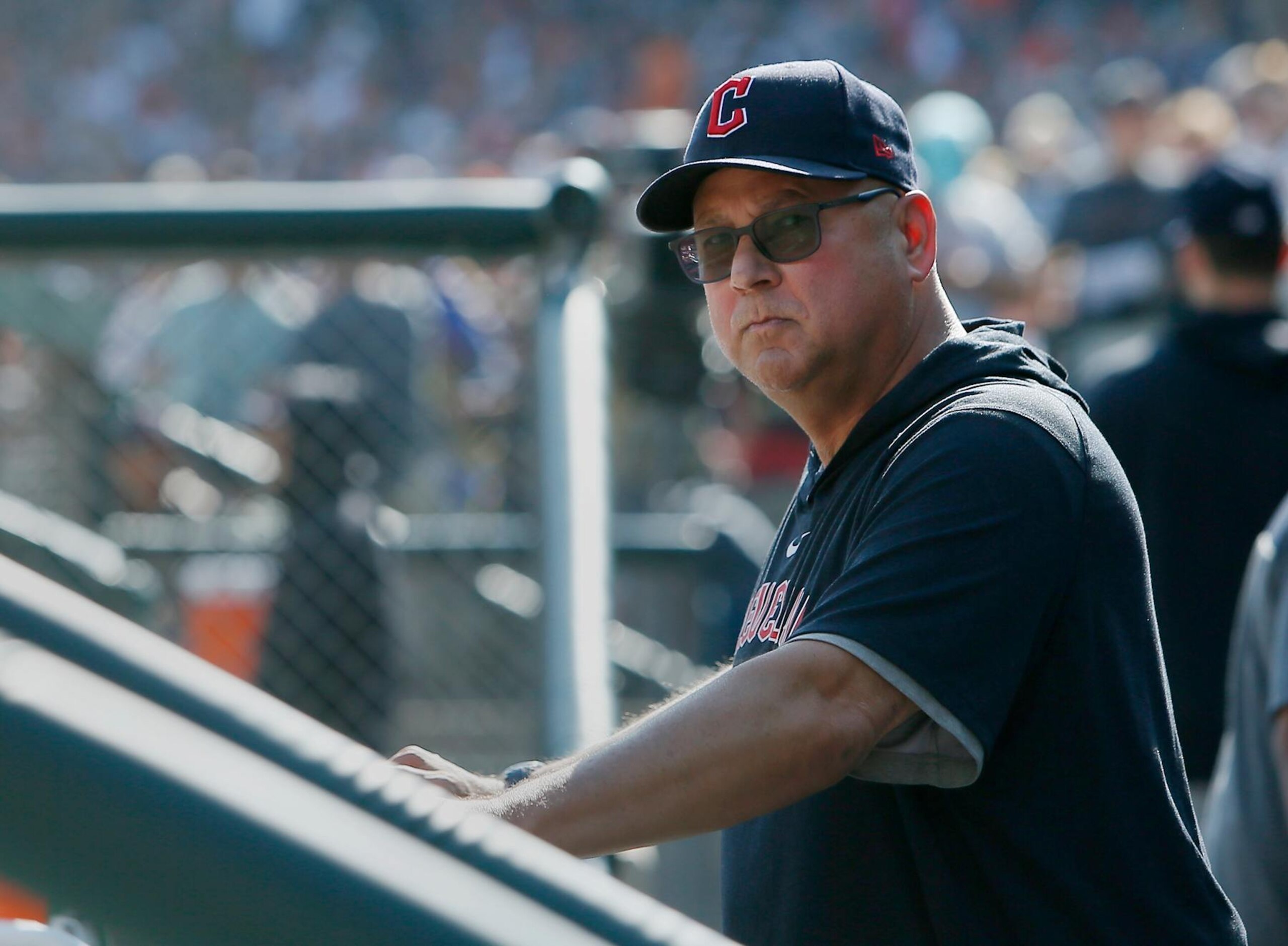 DETROIT, MI - OCTOBER 1: Manager Terry Francona #77 of the Cleveland Guardians before a game against the Detroit Tigers at Comerica Park on October 1, 2023 in Detroit, Michigan. (Photo by Duane Burleson/Getty Images) DETROIT, MI - OCTOBER 1: Manager Terry Francona #77 of the Cleveland Guardians before a game against the Detroit Tigers at Comerica Park on October 1, 2023 in Detroit, Michigan. (Photo by Duane Burleson/Getty Images)