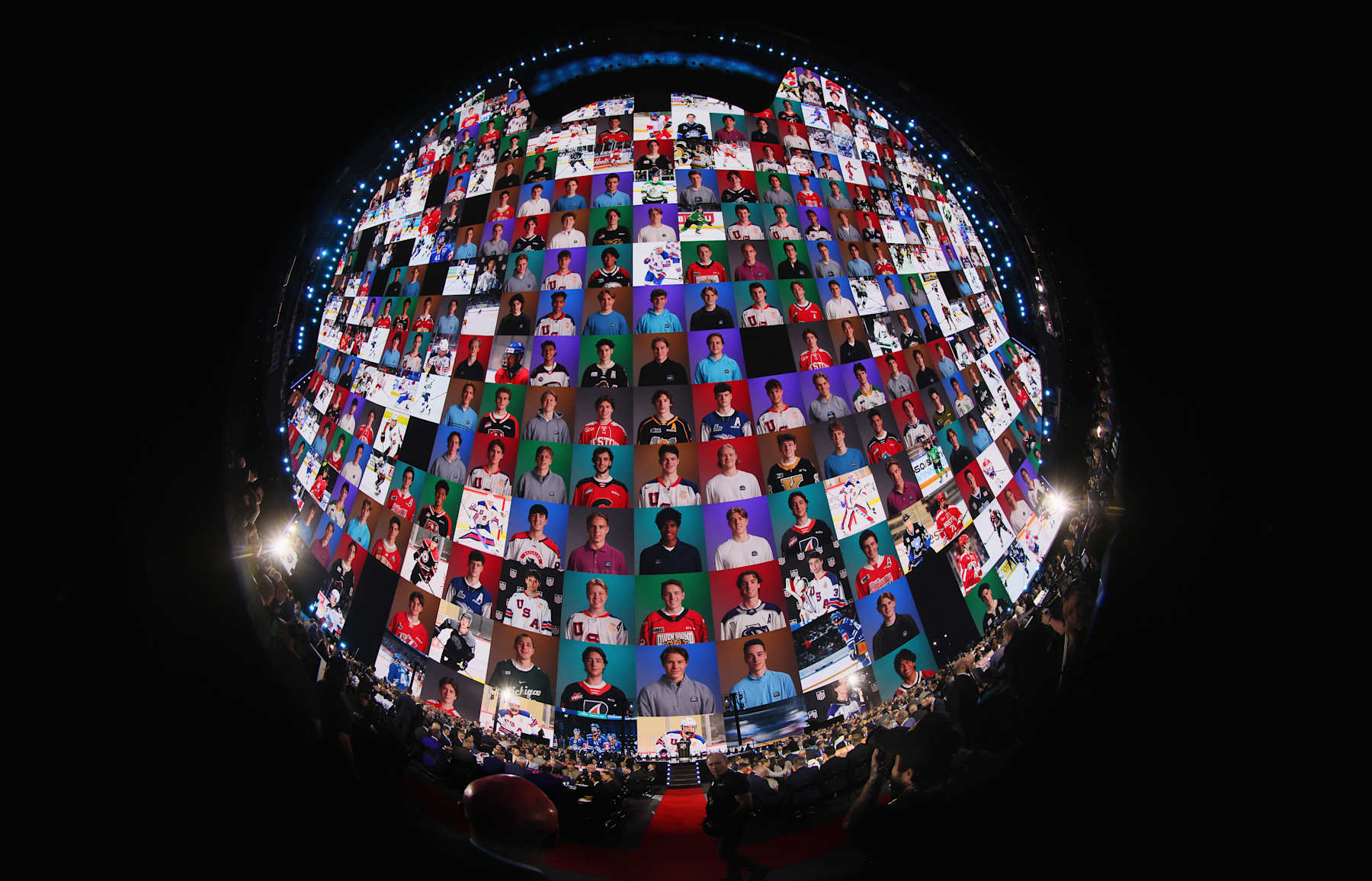 LAS VEGAS, NEVADA - JUNE 29: A general view of the venue during the 2024 NHL Draft at Sphere on June 28, 2024 in Las Vegas, Nevada. (Photo by Bruce Bennett/Getty Images)