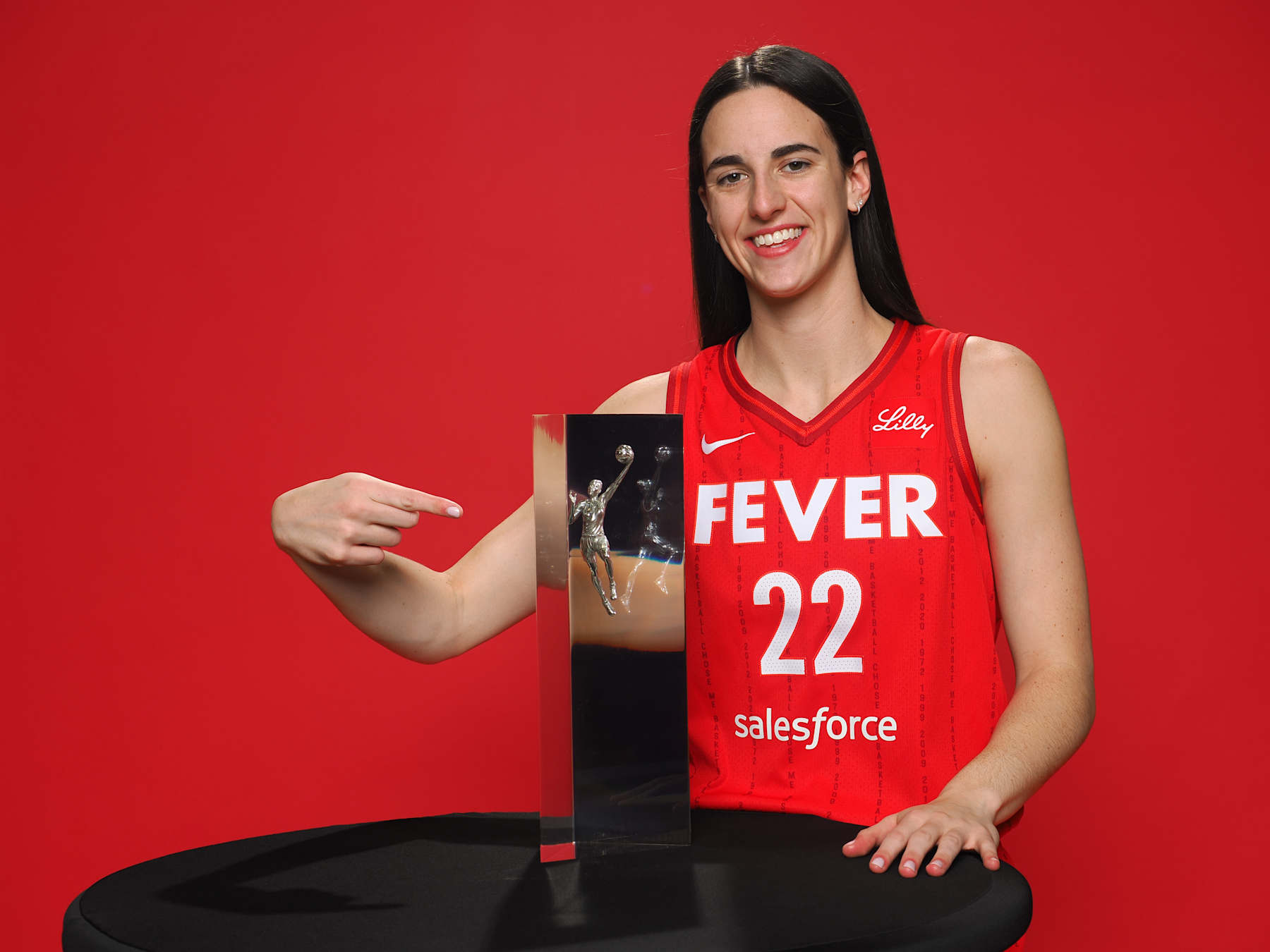 Caitlin Clark Honored By Fever for Historic WNBA Rookie Season in Photos, Videos