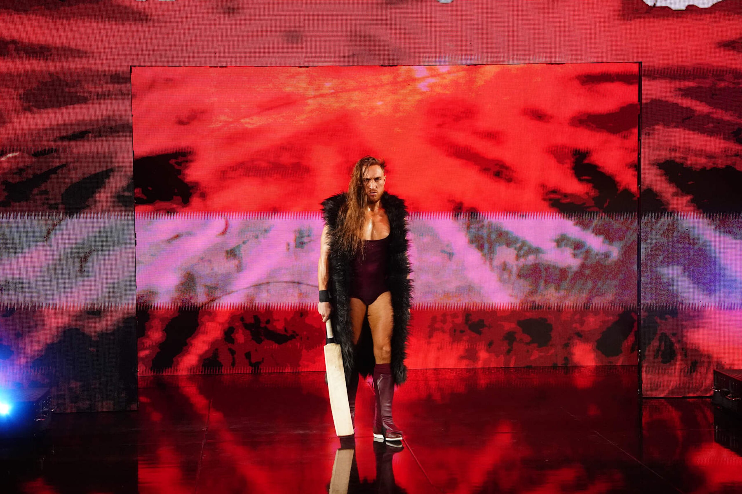 ST LOUIS, MISSOURI - OCTOBER 07: Pete Dunne makes his entrance during Monday Night RAW at Enterprise Center on October 7, 2024 in St Louis, Missouri. (Photo by WWE/Getty Images)