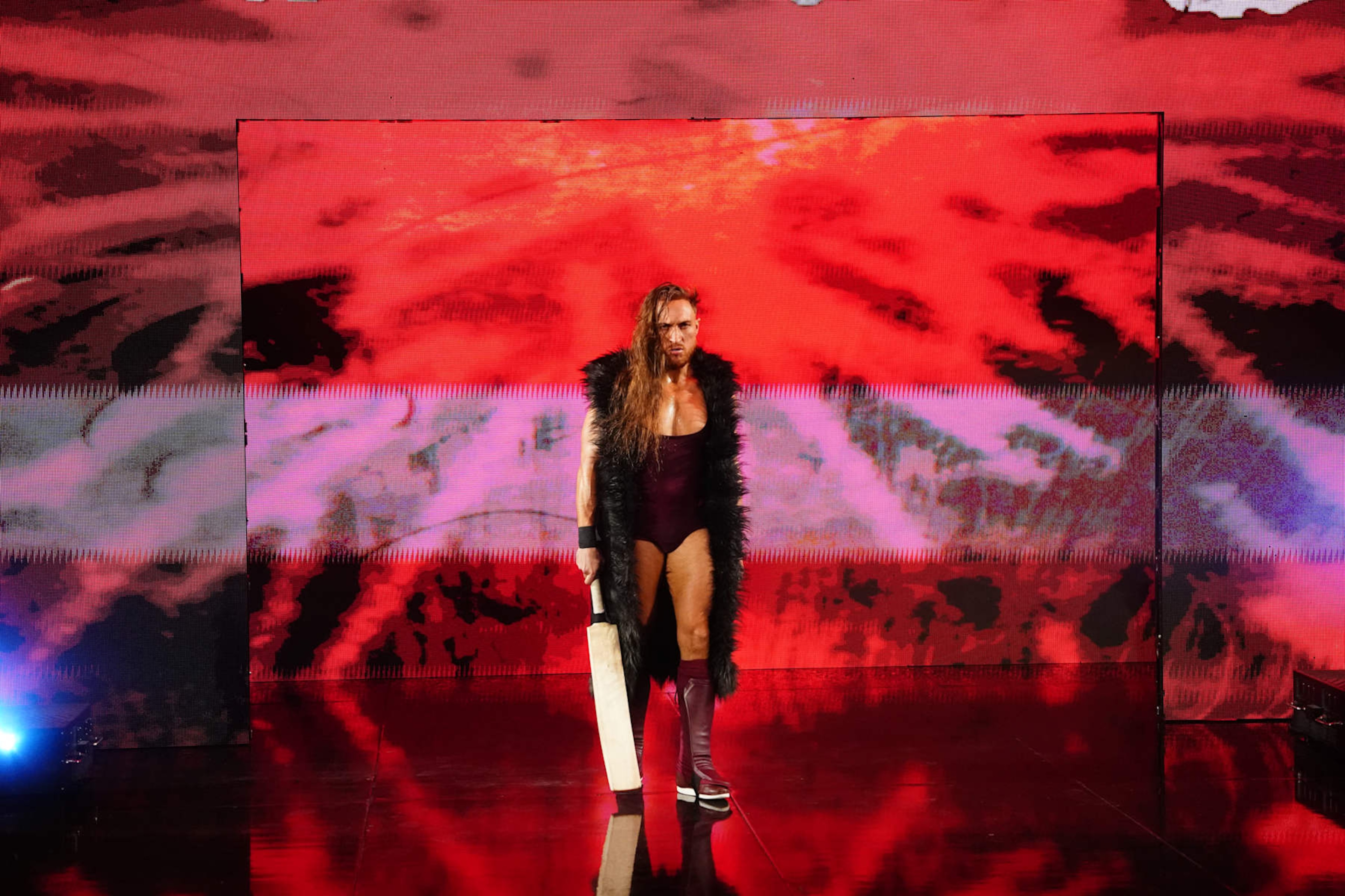 ST LOUIS, MISSOURI - OCTOBER 07: Pete Dunne makes his entrance during Monday Night RAW at Enterprise Center on October 7, 2024 in St Louis, Missouri. (Photo by WWE/Getty Images) ST LOUIS, MISSOURI - OCTOBER 07: Pete Dunne makes his entrance during Monday Night RAW at Enterprise Center on October 7, 2024 in St Louis, Missouri. (Photo by WWE/Getty Images)